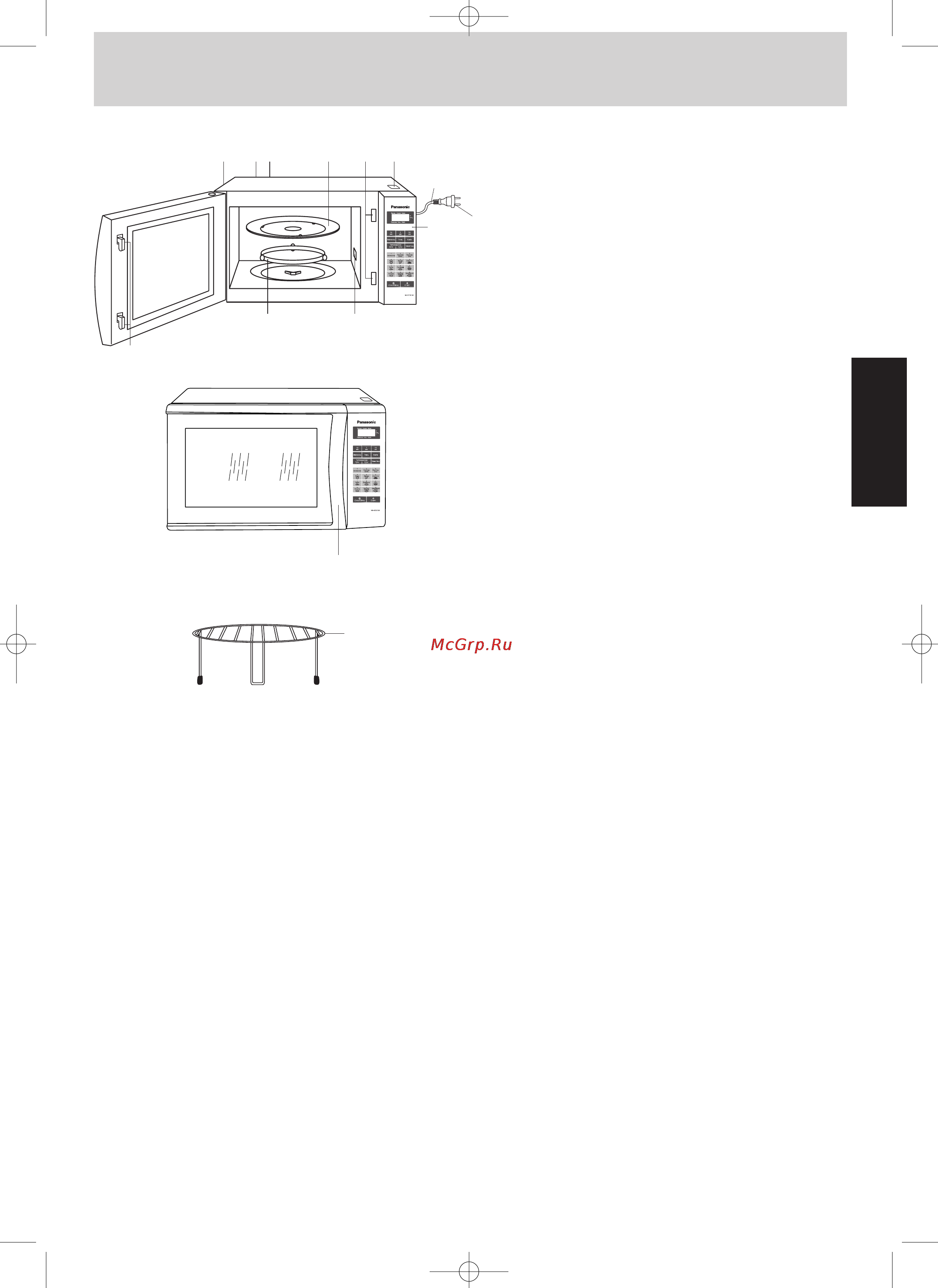 Panasonic NN-GT351WZPE [6/42] Принципиальная схема устройства