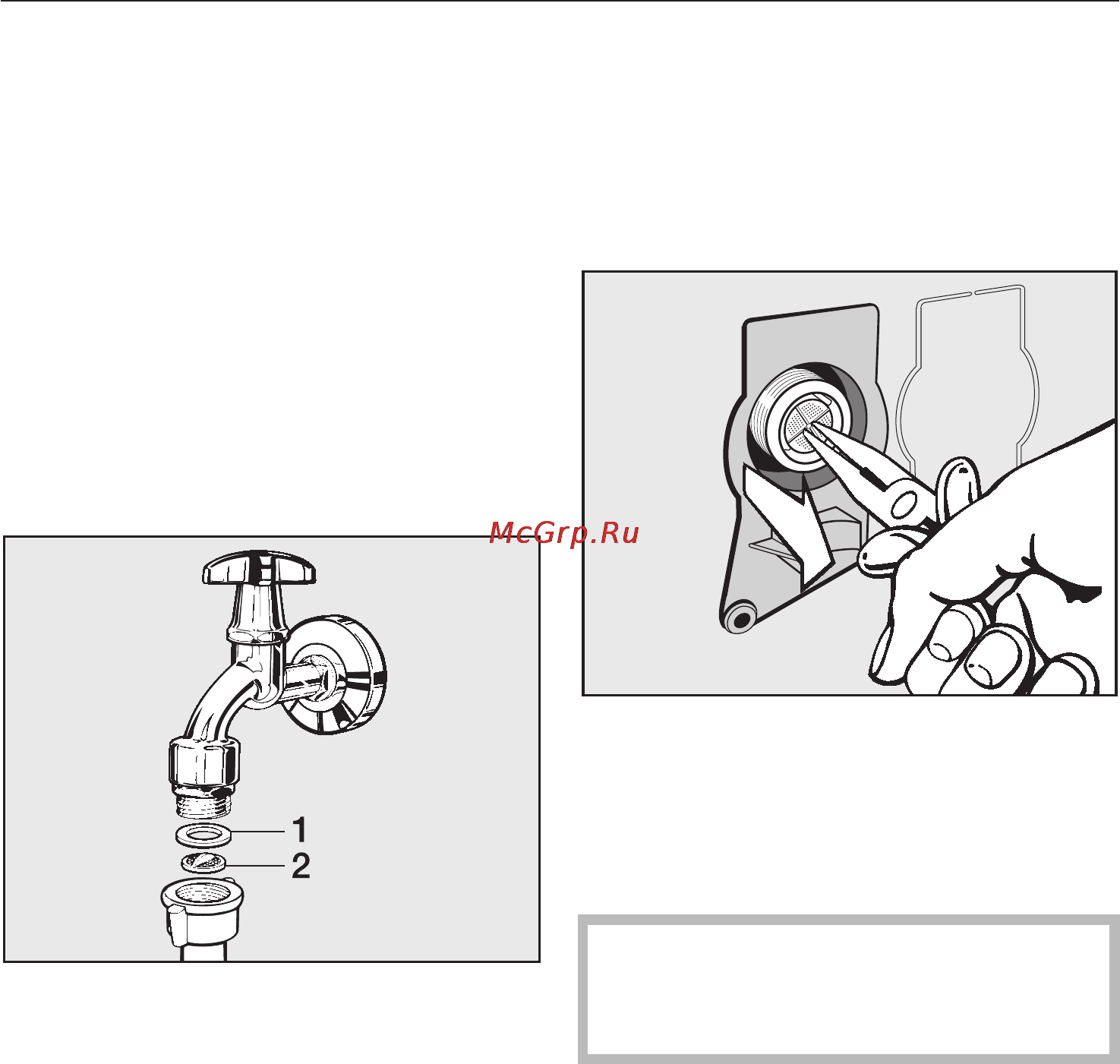 Miele W3240 White [33/68] Èñòêà ôèëüòðà â øëàíãå äëÿ çàëèâà âîäû 33