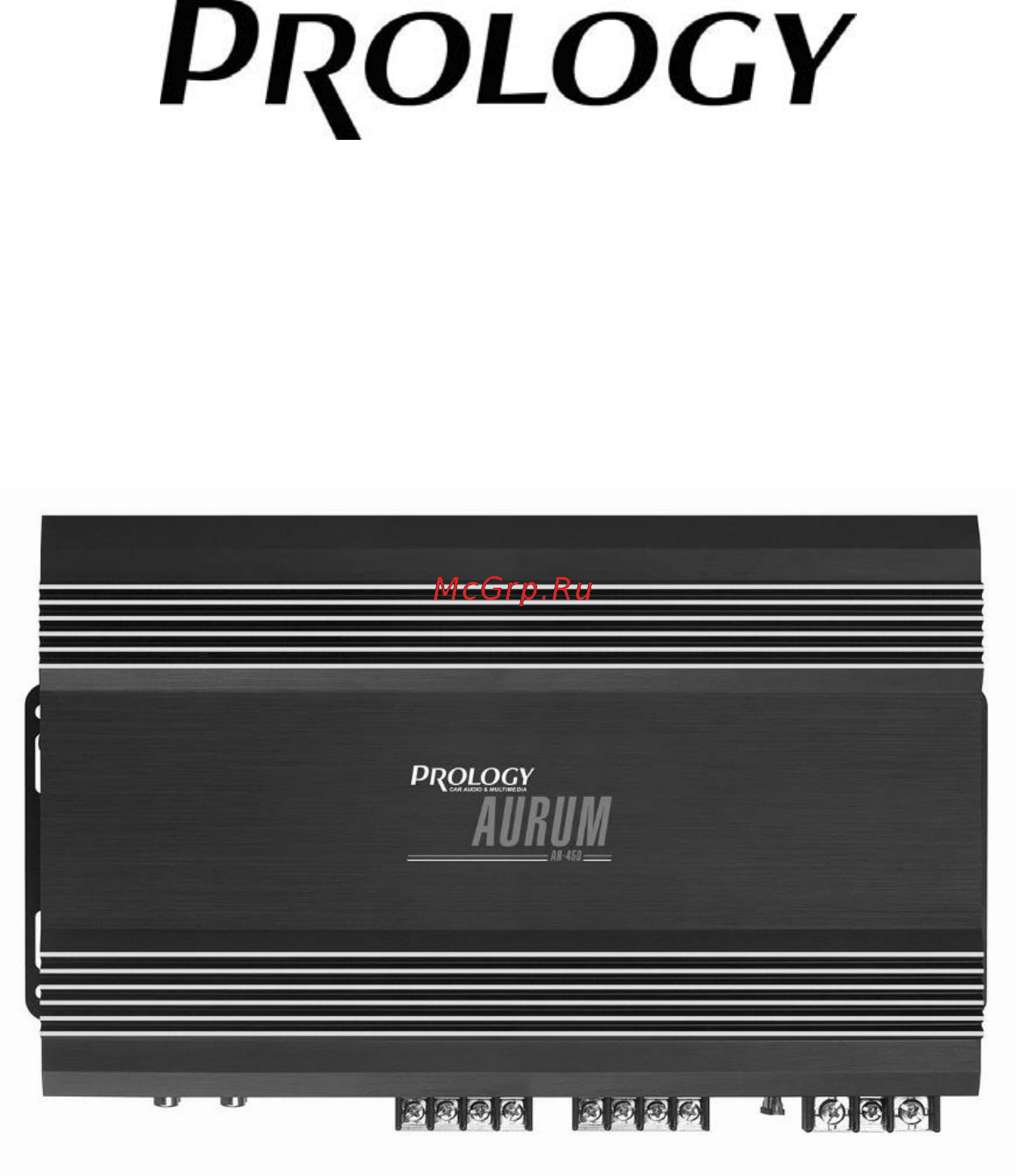Prology AR-450 Инструкция по эксплуатации онлайн
