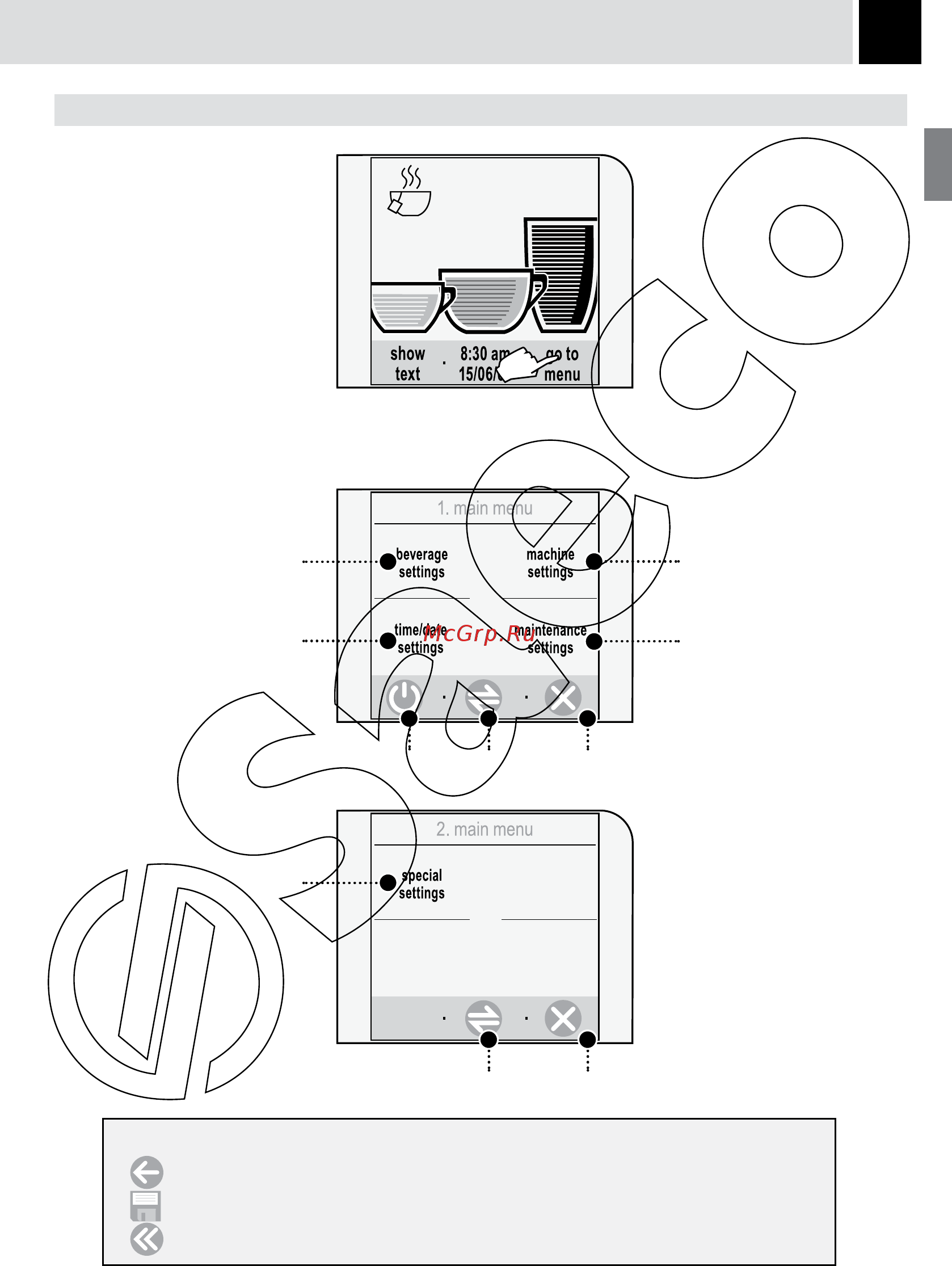 Philips Saeco TALEA TOUCH [19/44] Программирование машины