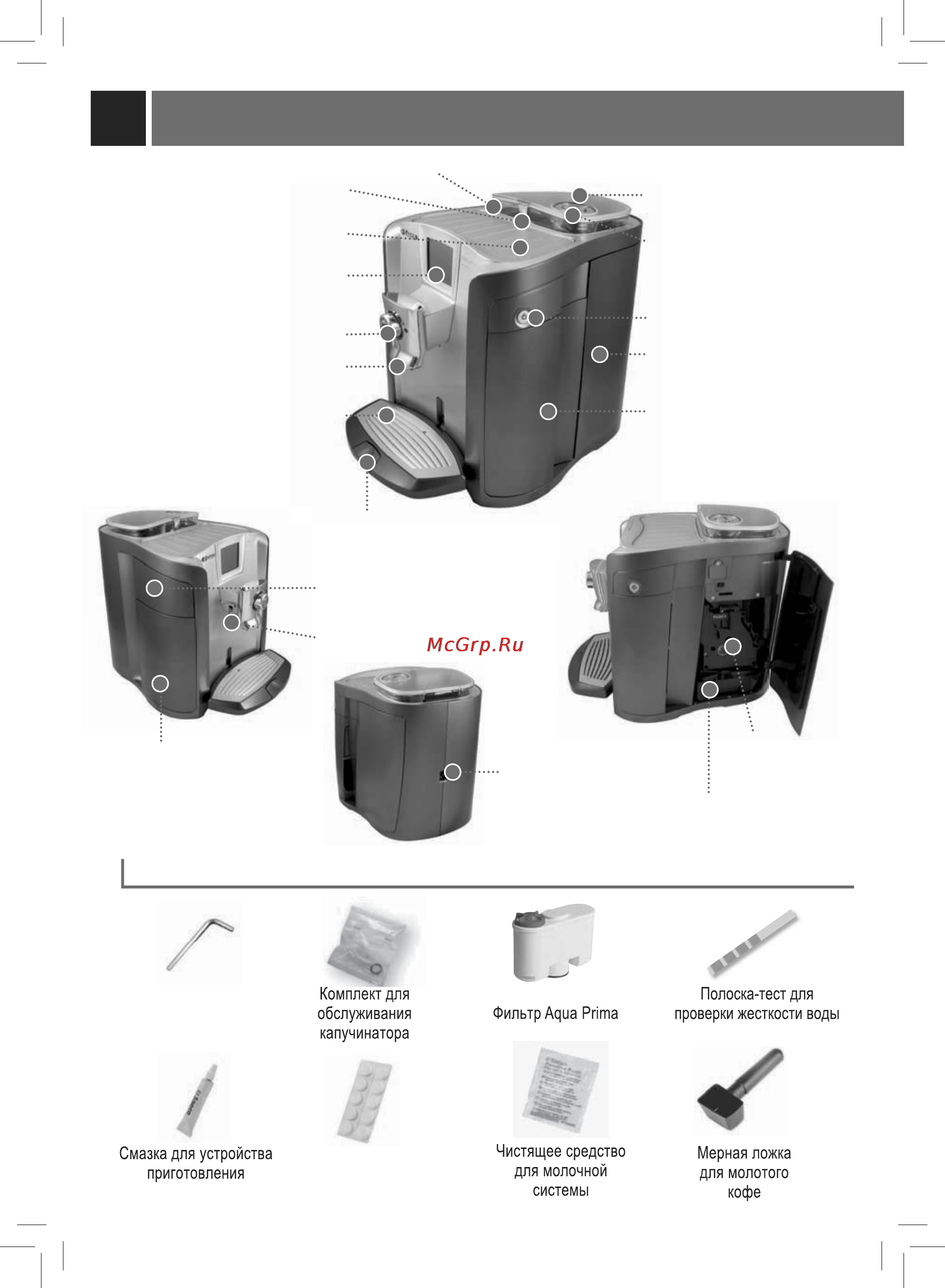 Philips Saeco PRIMEA TOUCH PLUS [7/48] Аксессуары