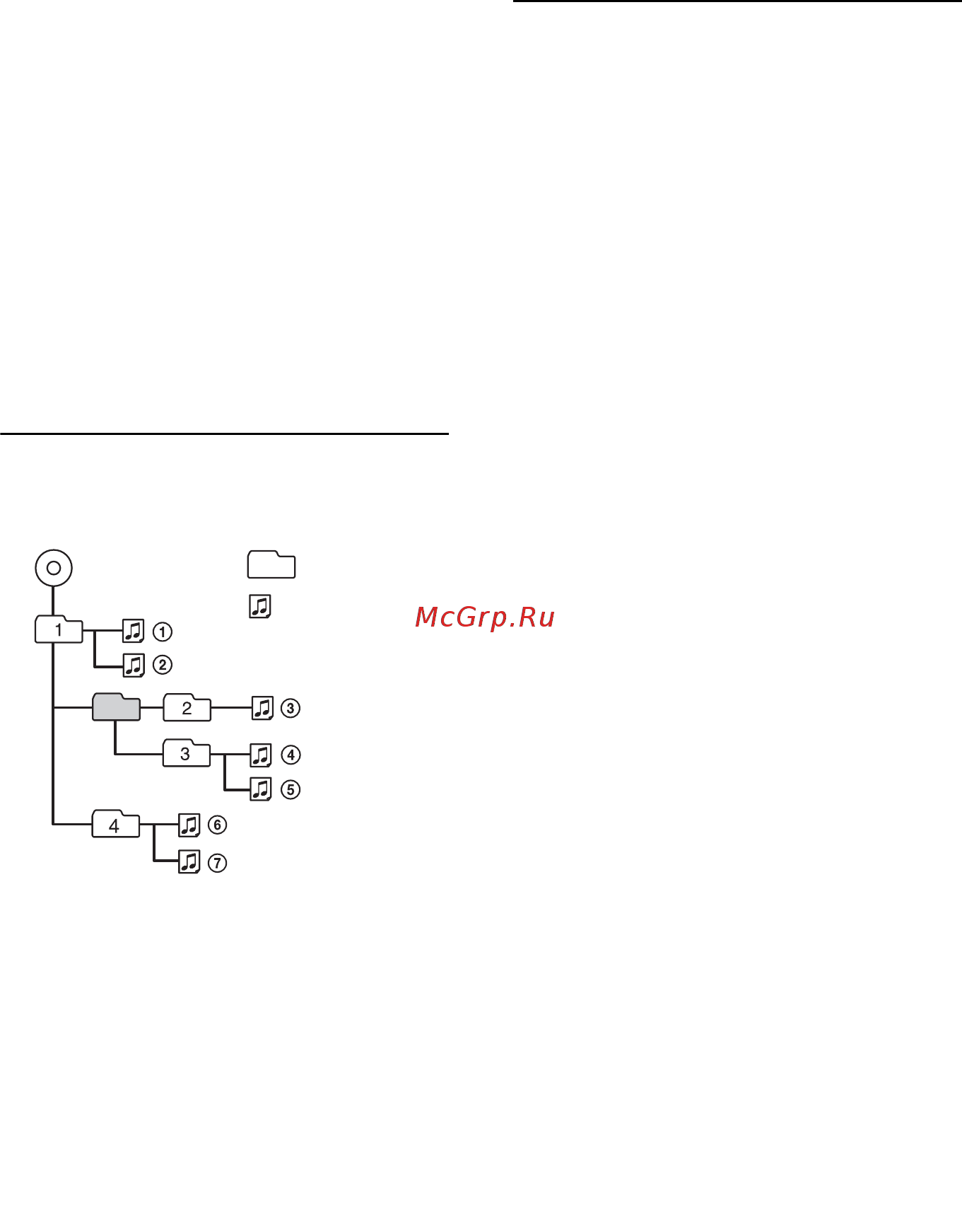 Sony CDX-GT560UI [24/64] Порядок воспроизведения файлов mp3 wma aac