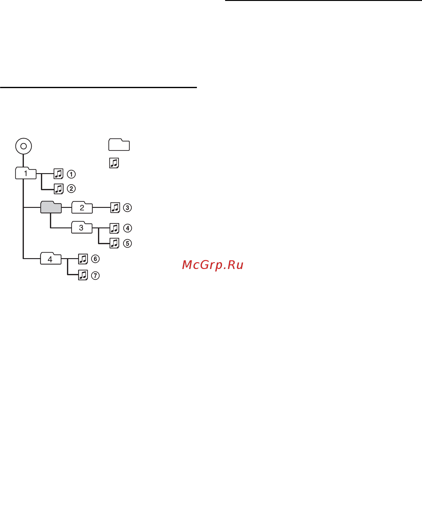 Sony CDX-GT560UI [54/64] Послідовність відтворення файлів mp3 wma aac