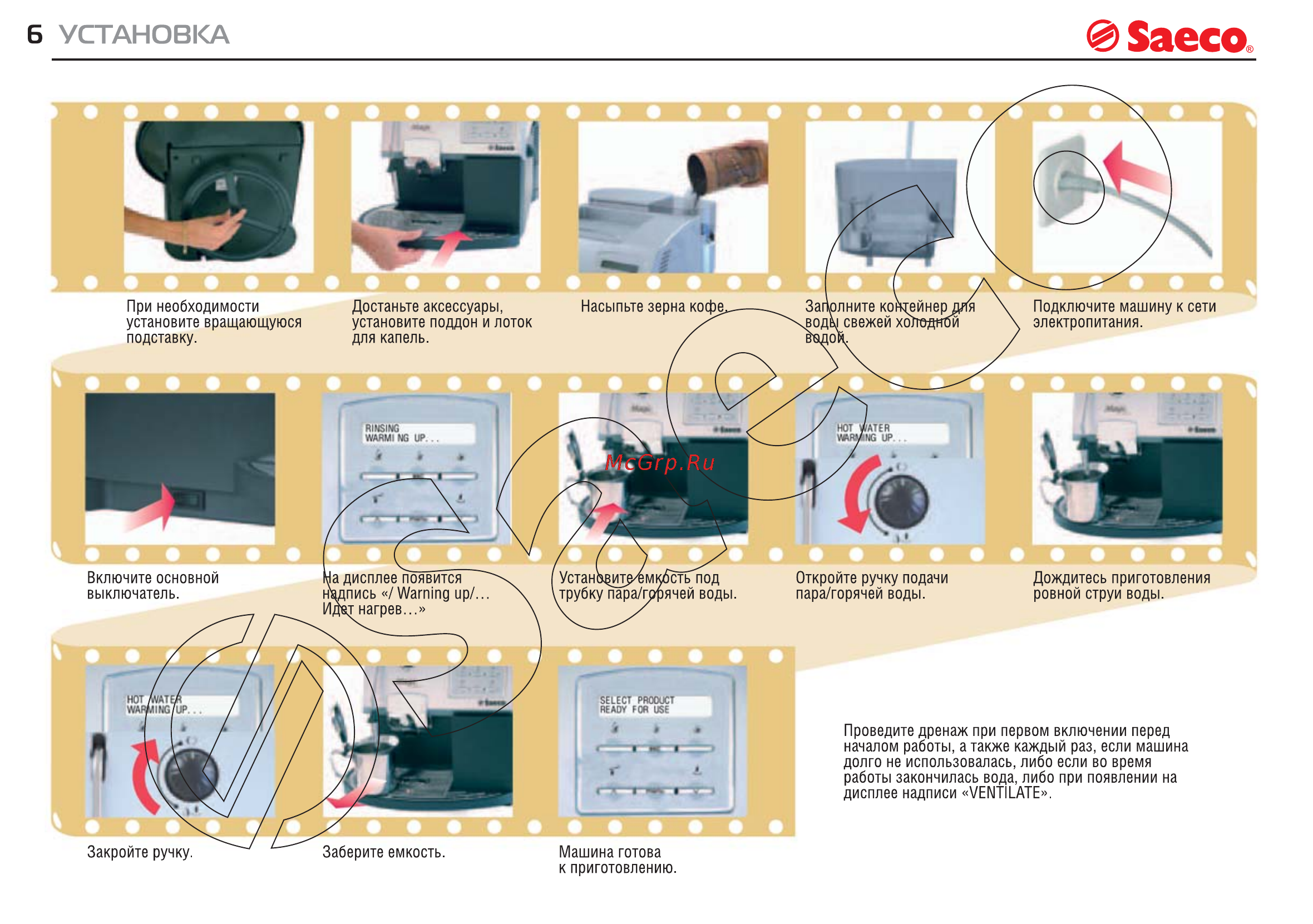 Philips Saeco MAGIC COMFORT Инструкция по эксплуатации онлайн [6/20] 55243