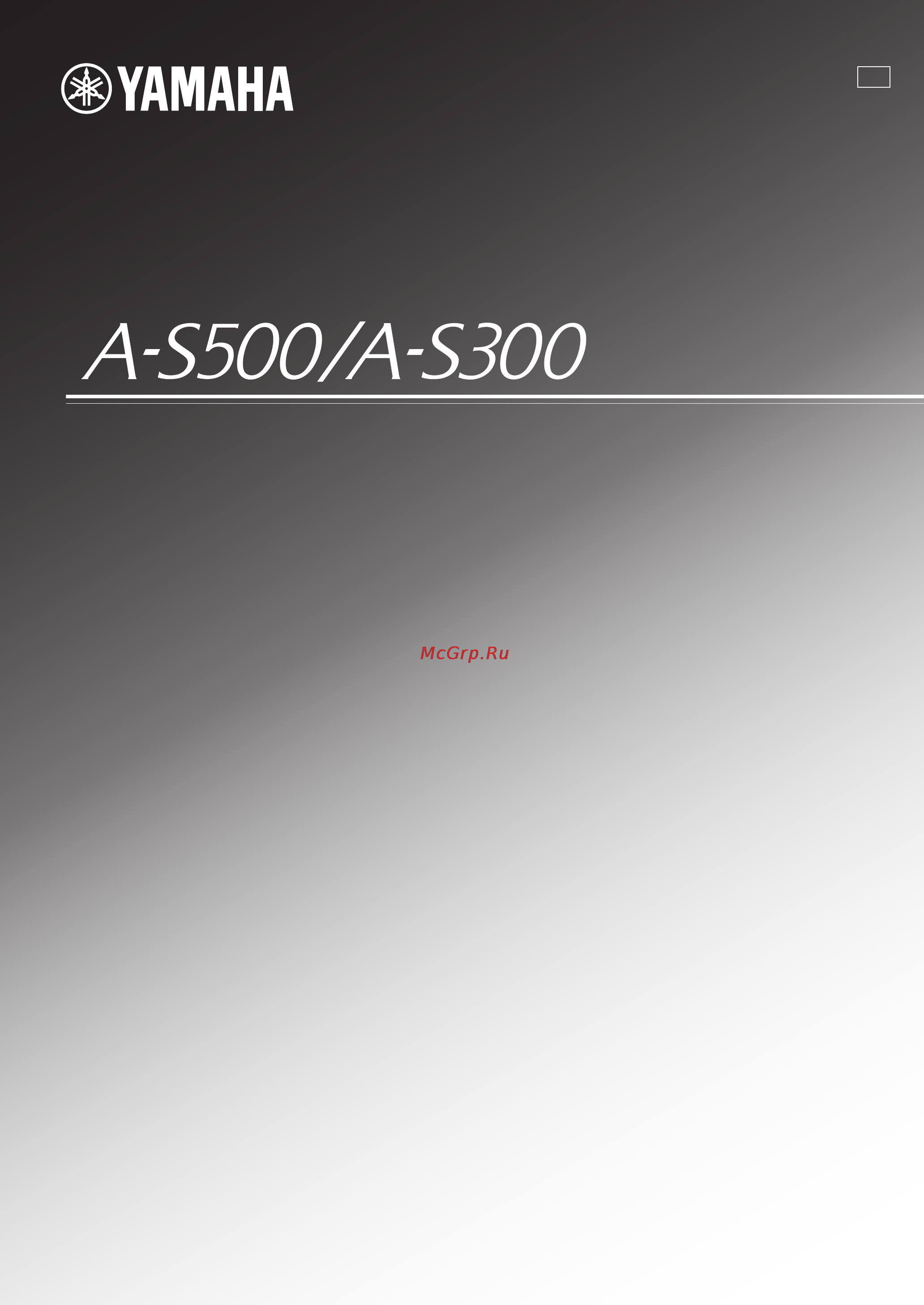 Yamaha A-S300 Silver Инструкция по эксплуатации онлайн