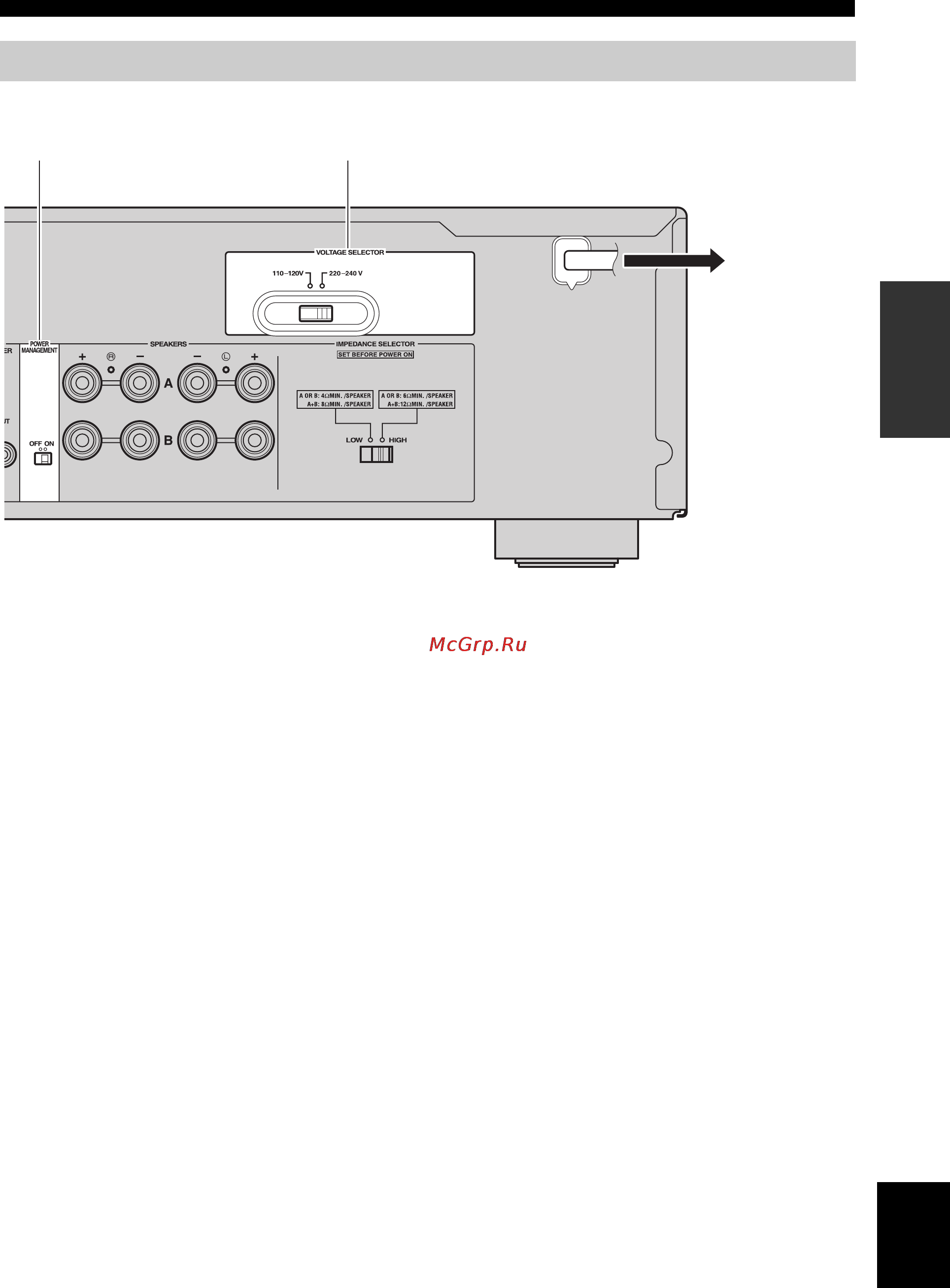 Yamaha A-S300 Silver [117/154] Het netsnoer aansluiten