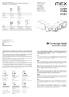 Cambridge Audio CA Minx X300 White Инструкция по эксплуатации