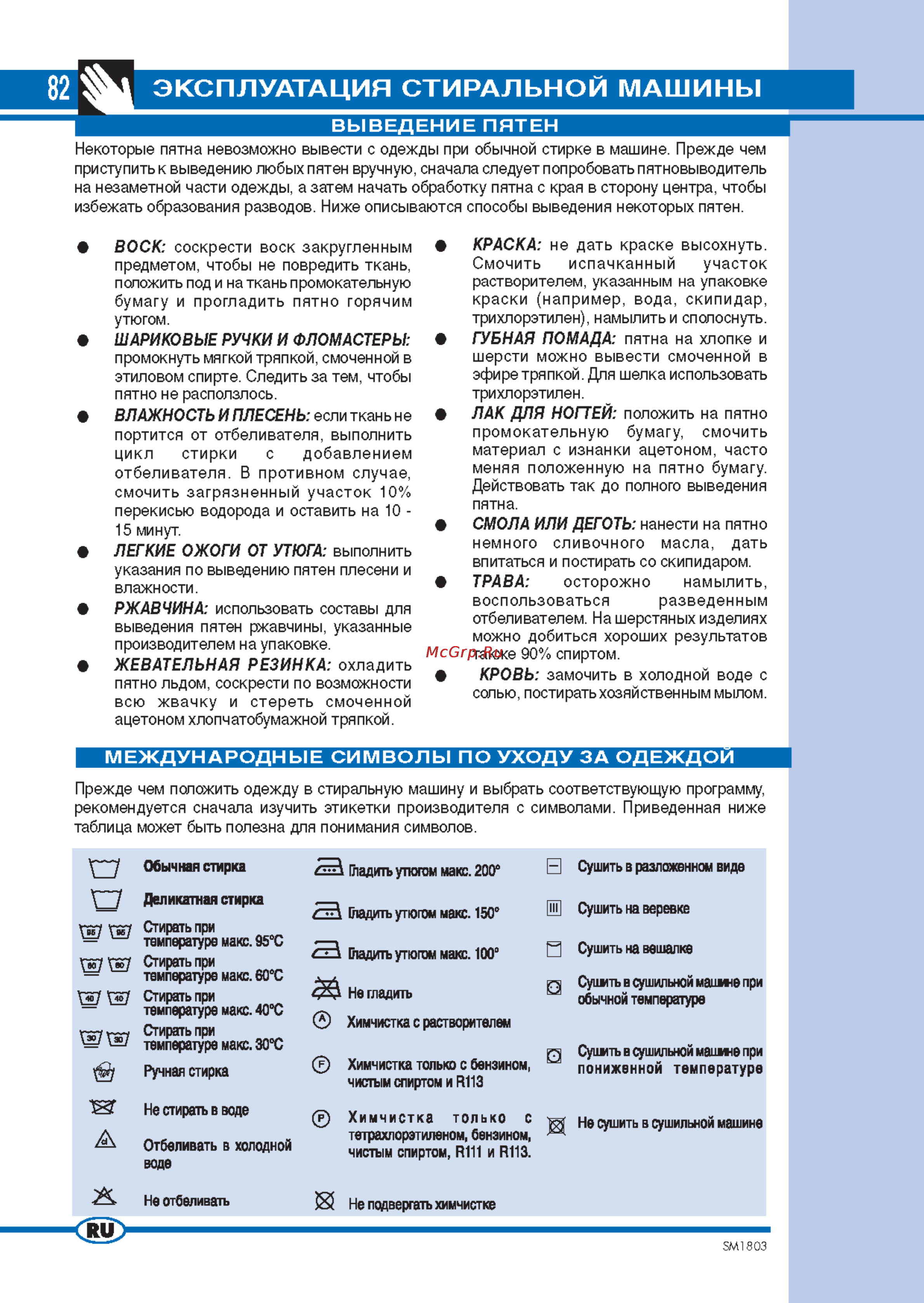 Ardo TL105S [8/12] Эксплуатация стиральной машины