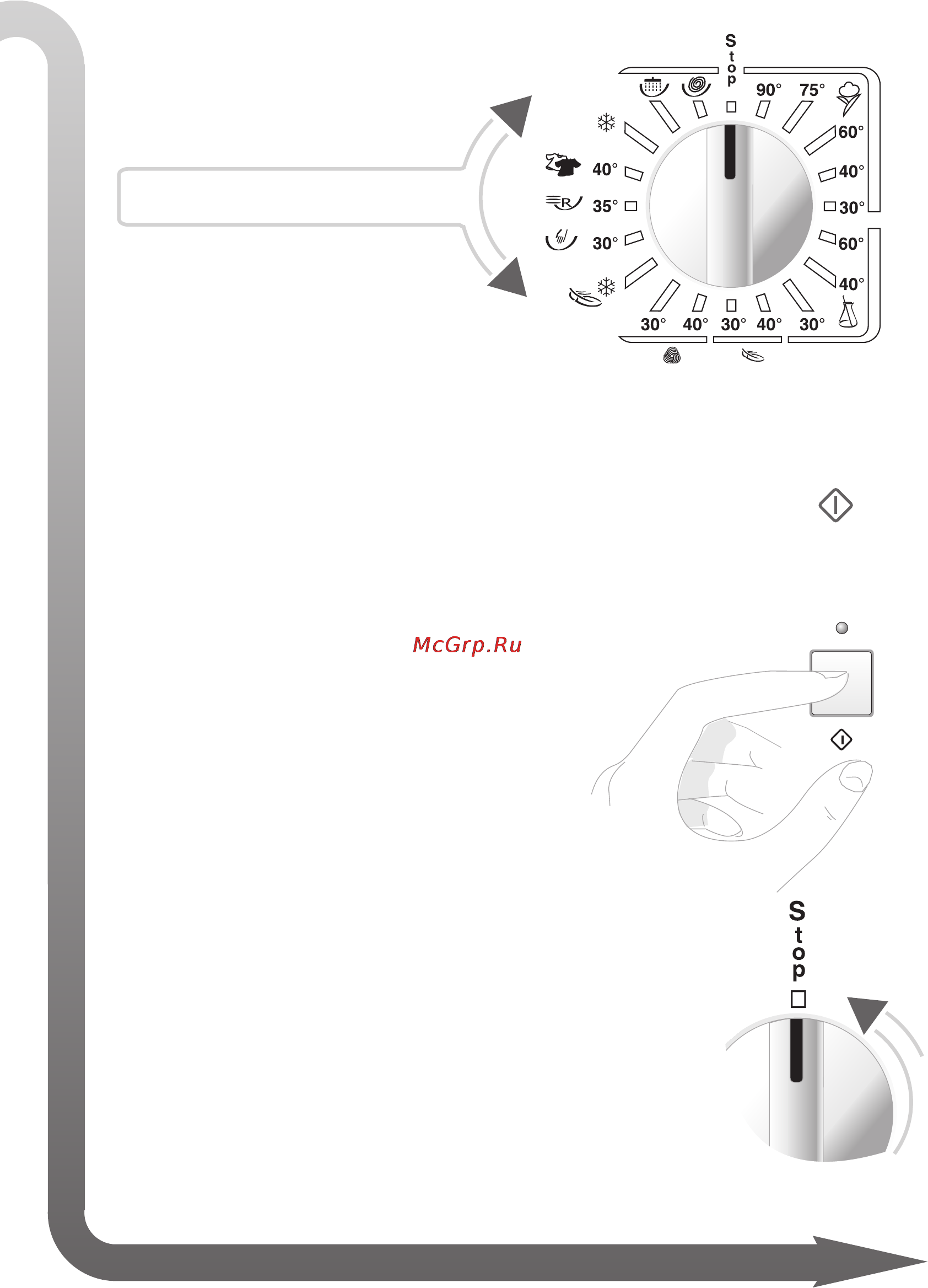 Ardo FLSO126L [93/96] Переключатель программ