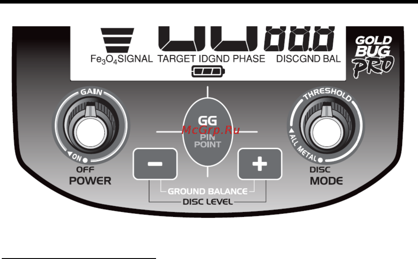 Fisher GOLD BUG DP [14/37] Disc all metal threshold