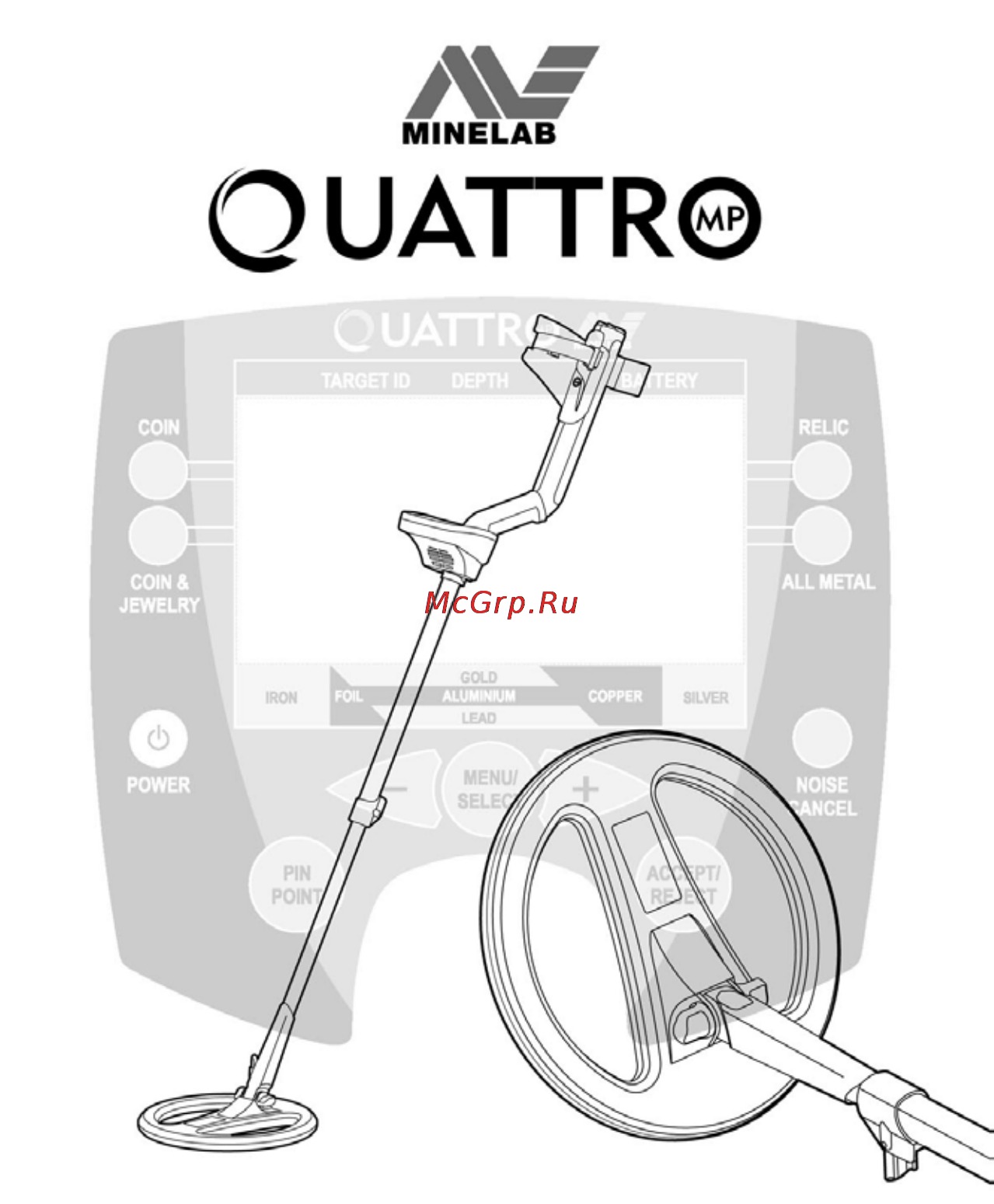 Minelab Quattro Инструкция по эксплуатации онлайн