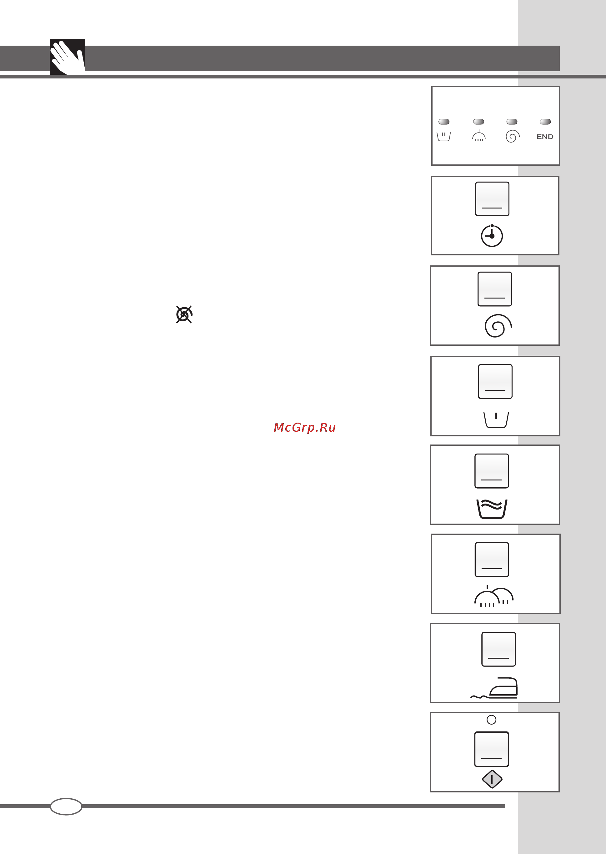 Ardo TLN 105 SW [16/44] Tableau des commandes