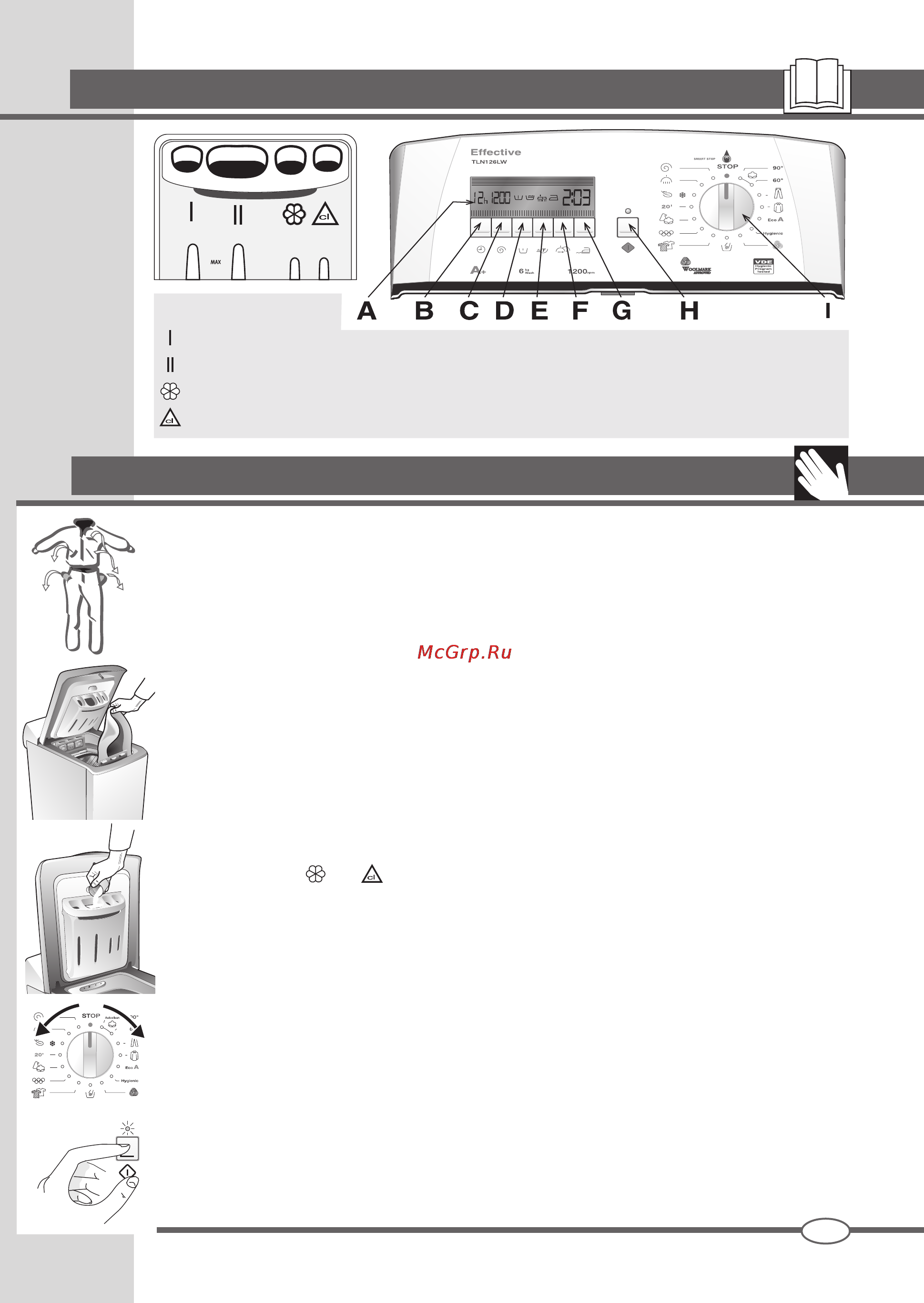 Ardo TLN146L [7/44] Correct washing procedure
