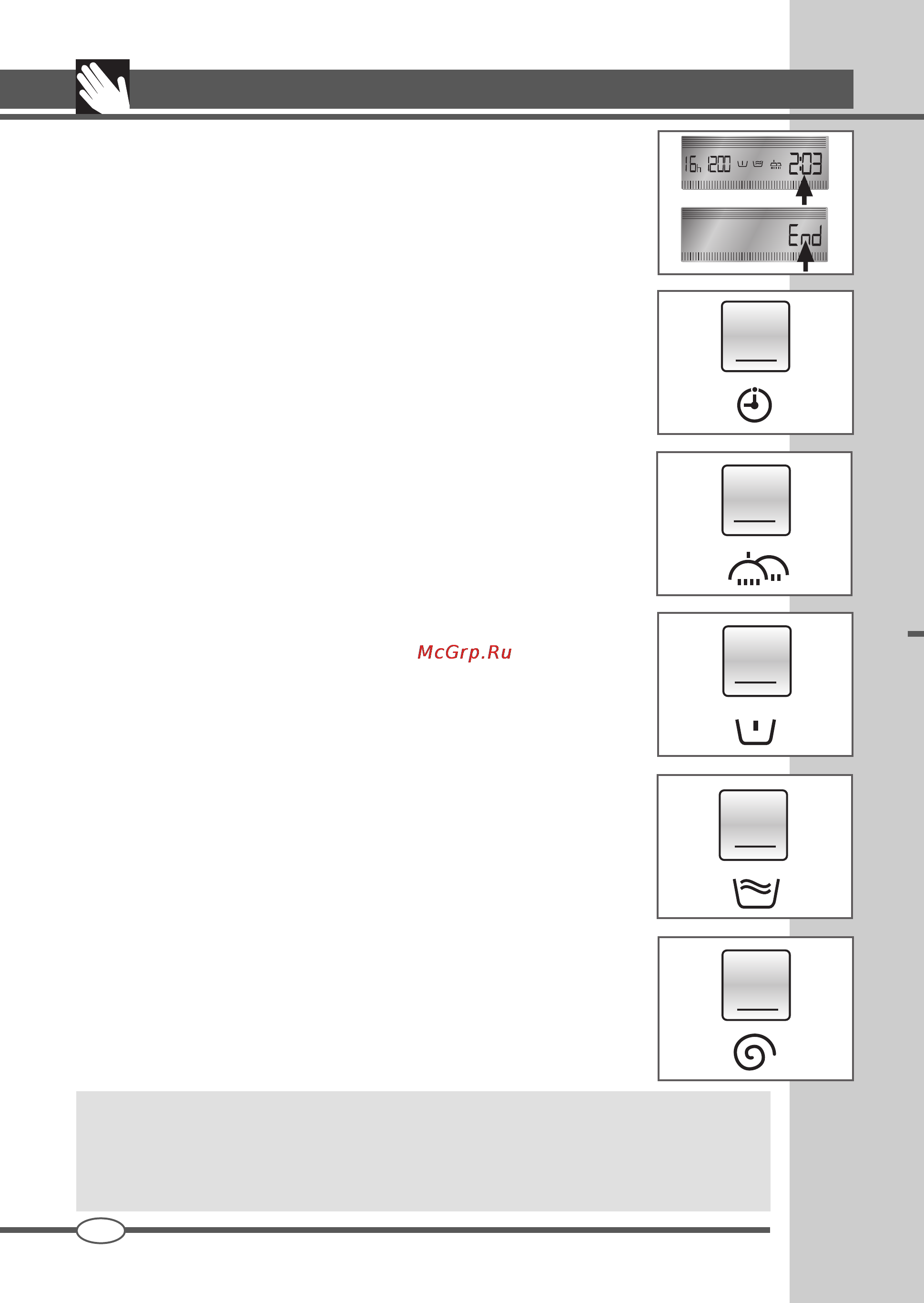 Ardo TLN 105 LW [16/44] Tableau des commandes