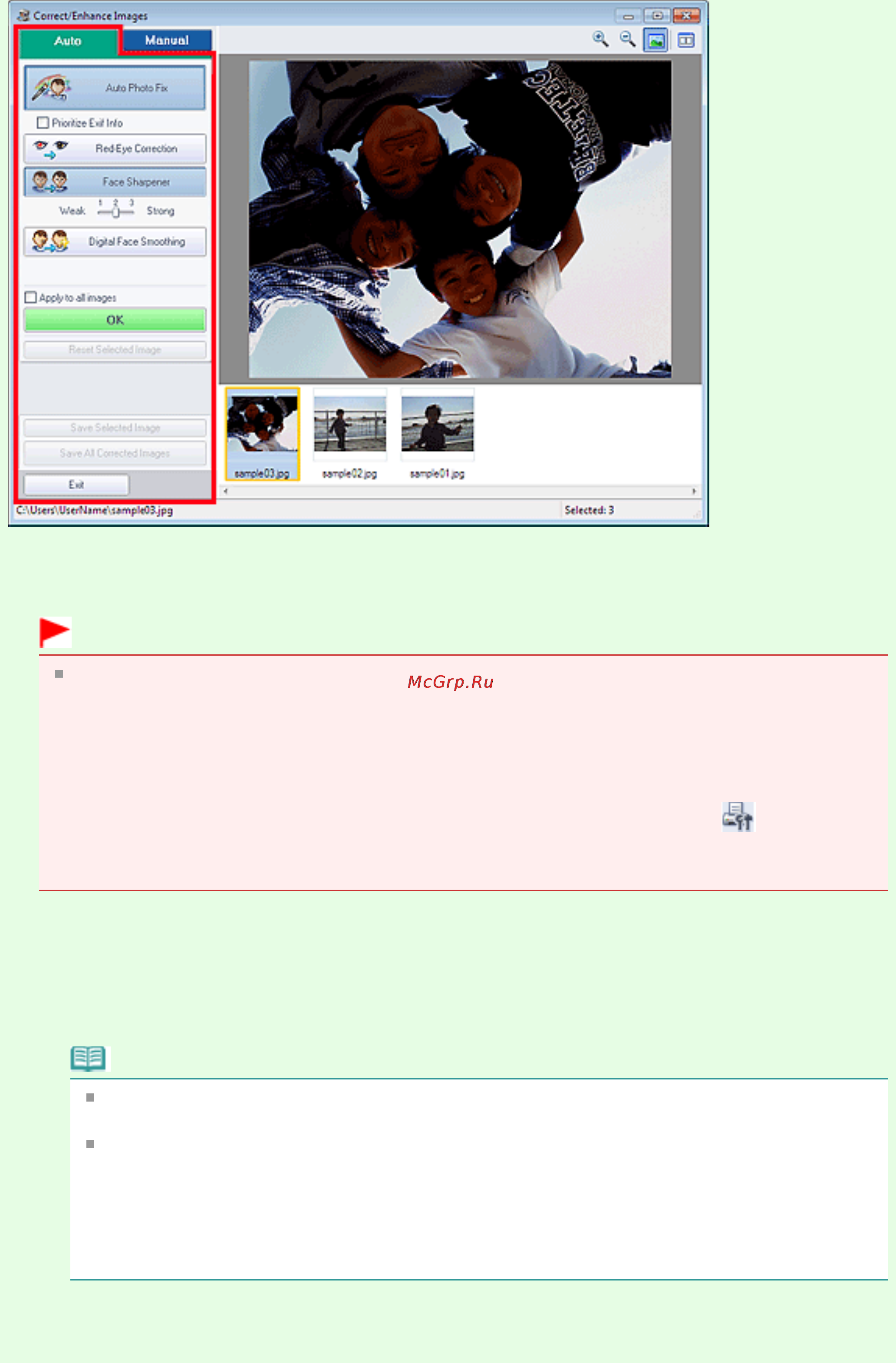 Canon PIXMA MG3140 [89/964] Примечание