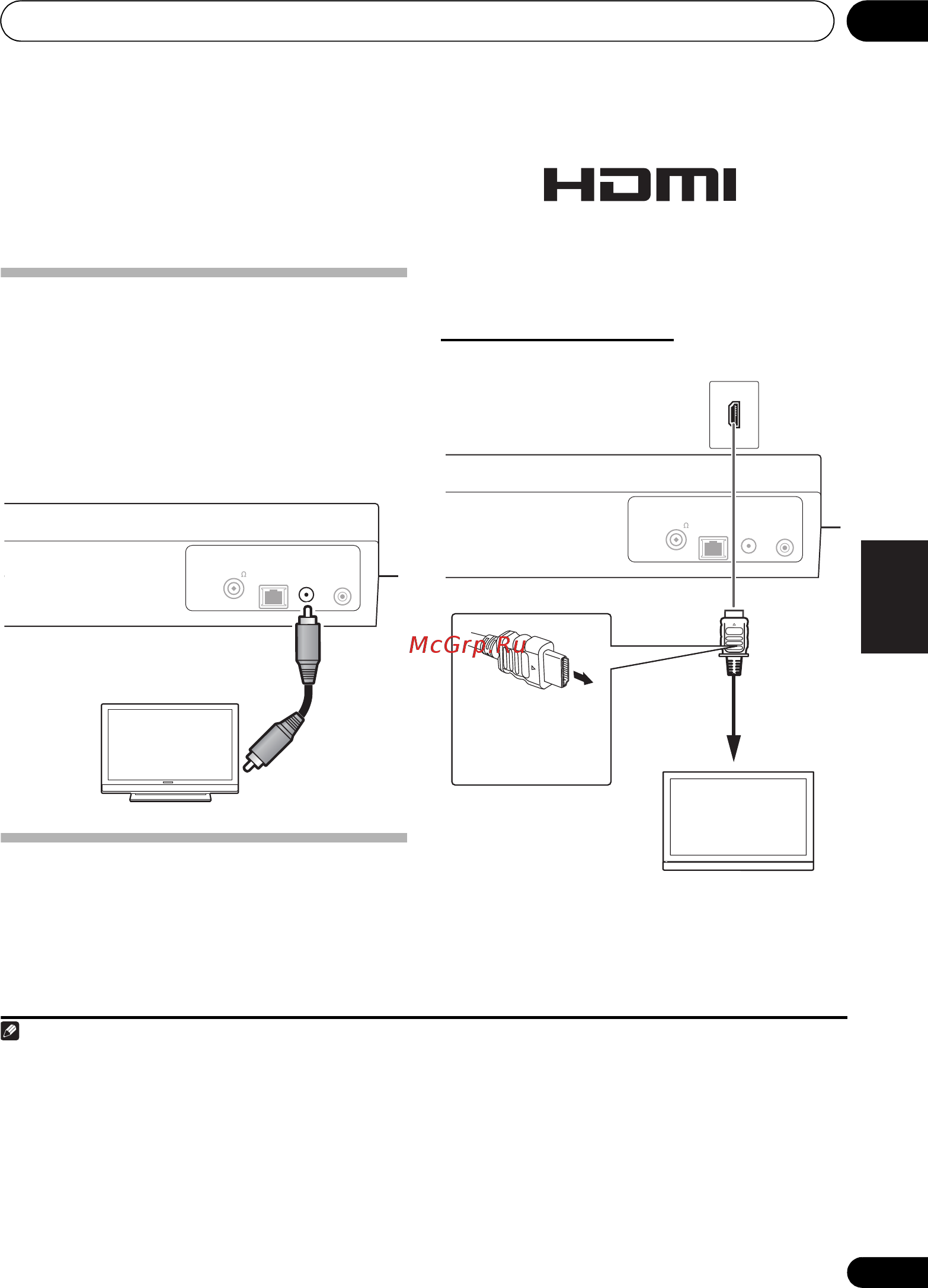 Pioneer X-SMC5-K [169/224] Подключение к телевизору