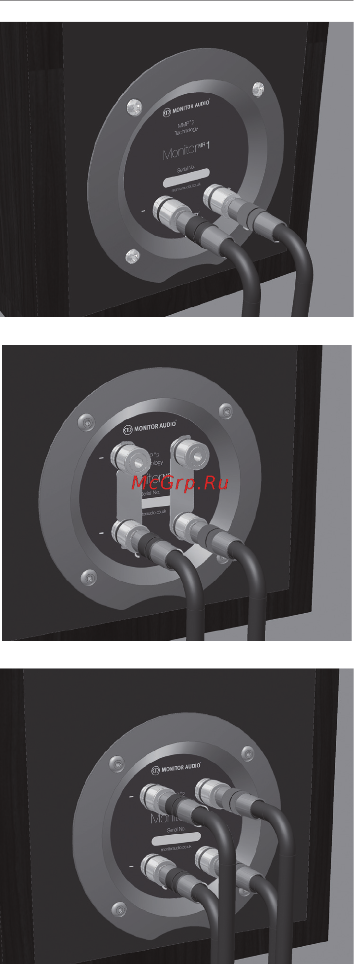 Monitor Audio Monitor MR 4 Black Oak [6/16] Подключение кабелей