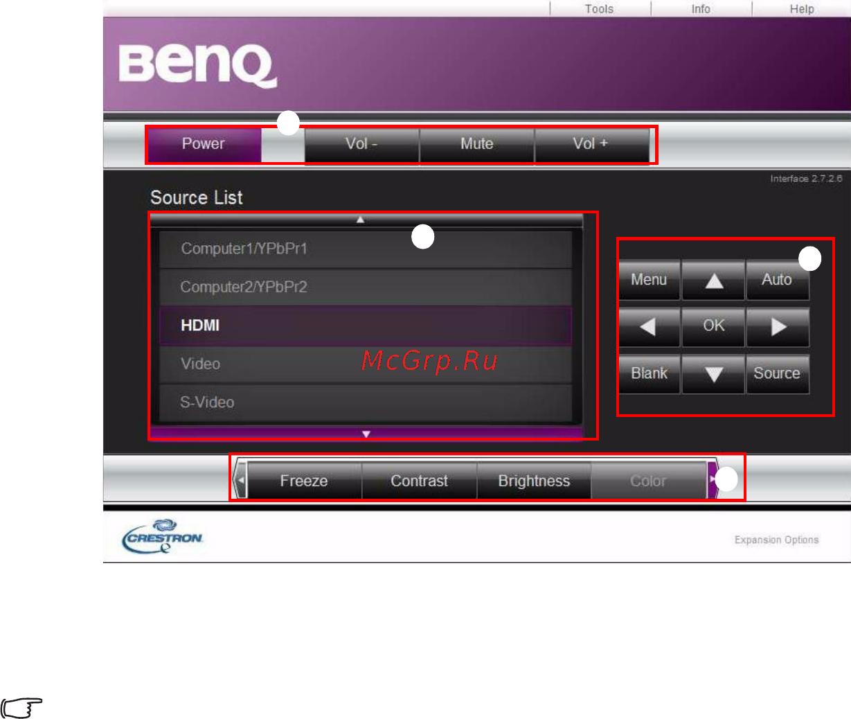 Benq MX661 Инструкция по эксплуатации онлайн [52/127] 56312