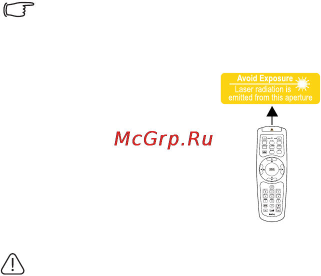 Benq MX764 [12/79] Функции лазерной указки laser