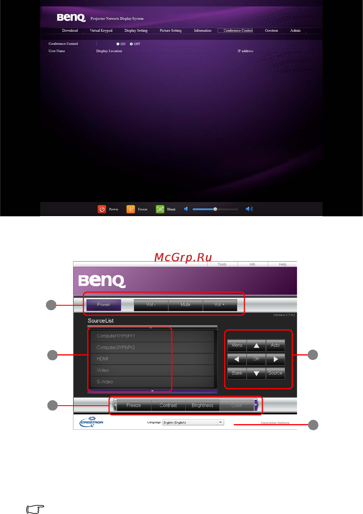 Benq MX764 Инструкция по эксплуатации онлайн [44/79] 56371