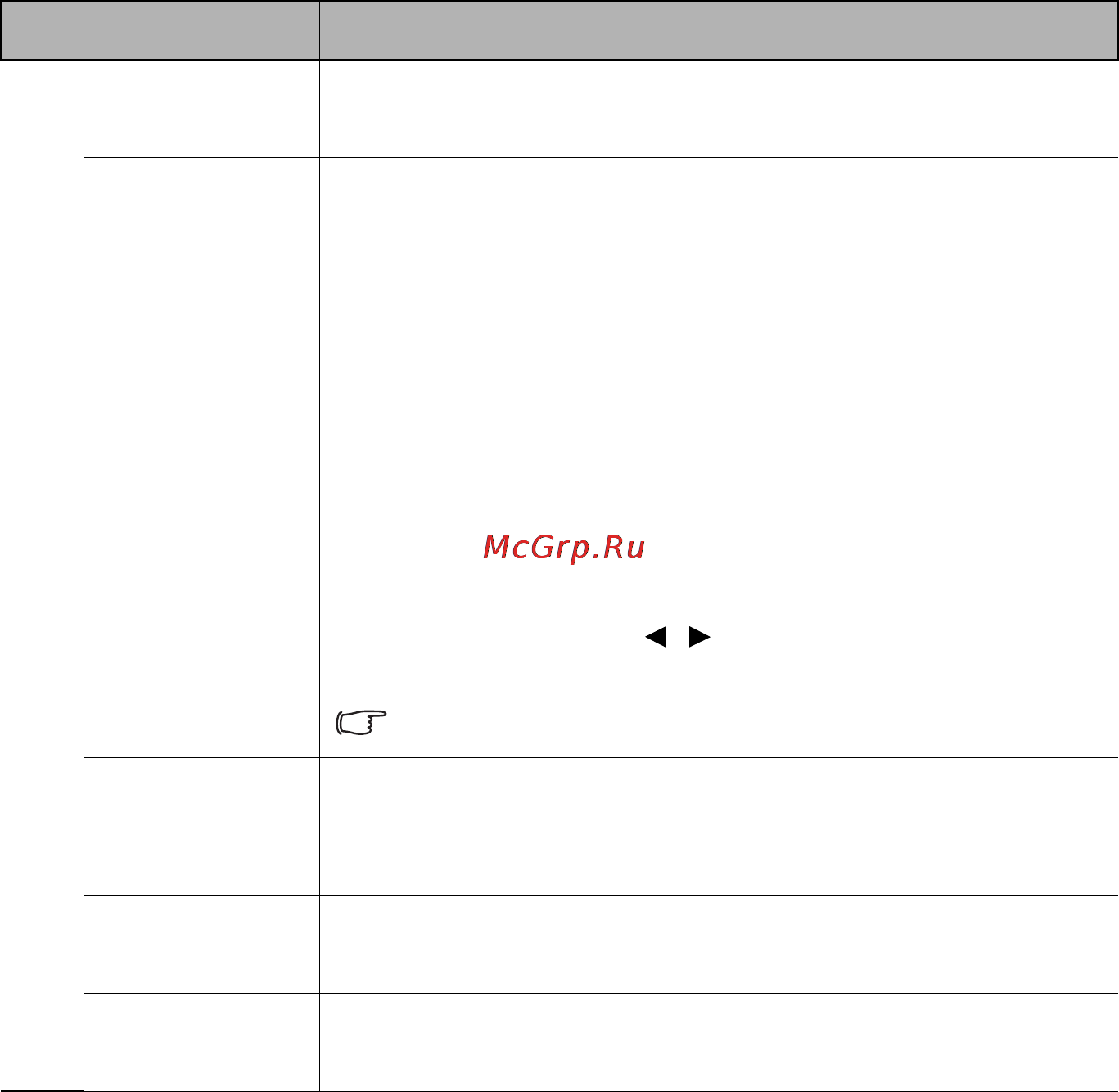 Benq GP3 [88/124] Меню дополнительно