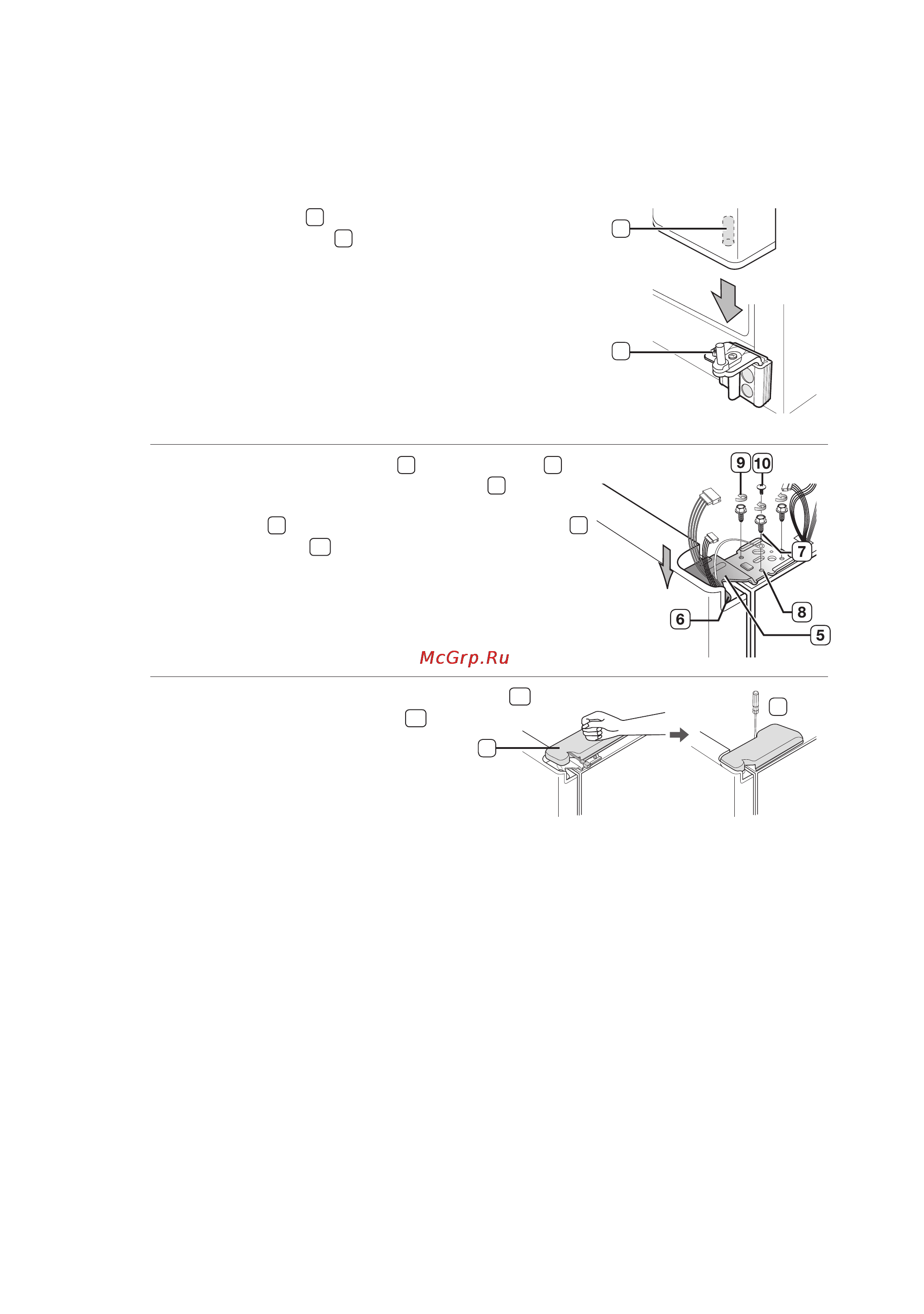 Samsung RSA1NHWP1 [14/38] Установка дверцы холодильной камеры