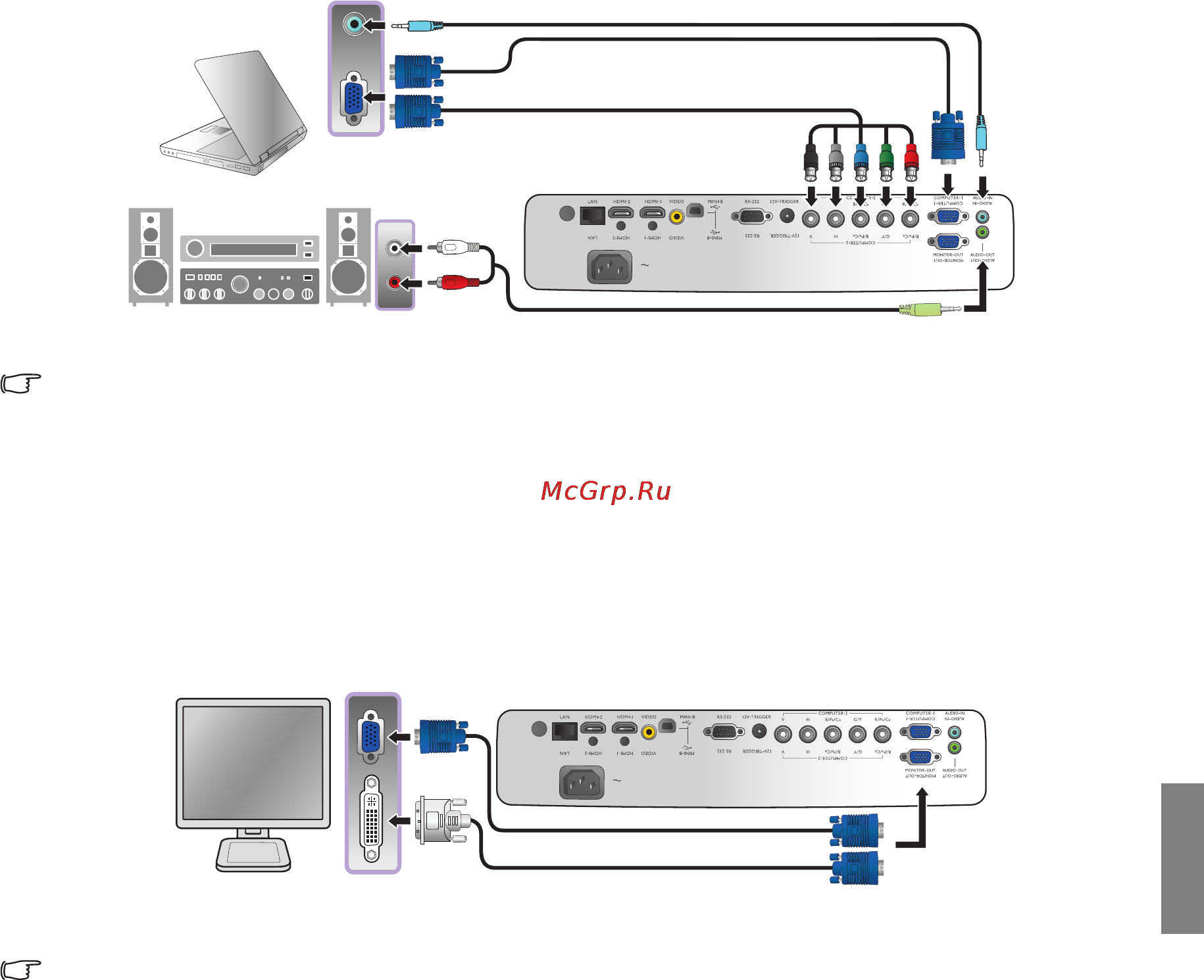 Benq SH940 [19/62] Подключение компьютера