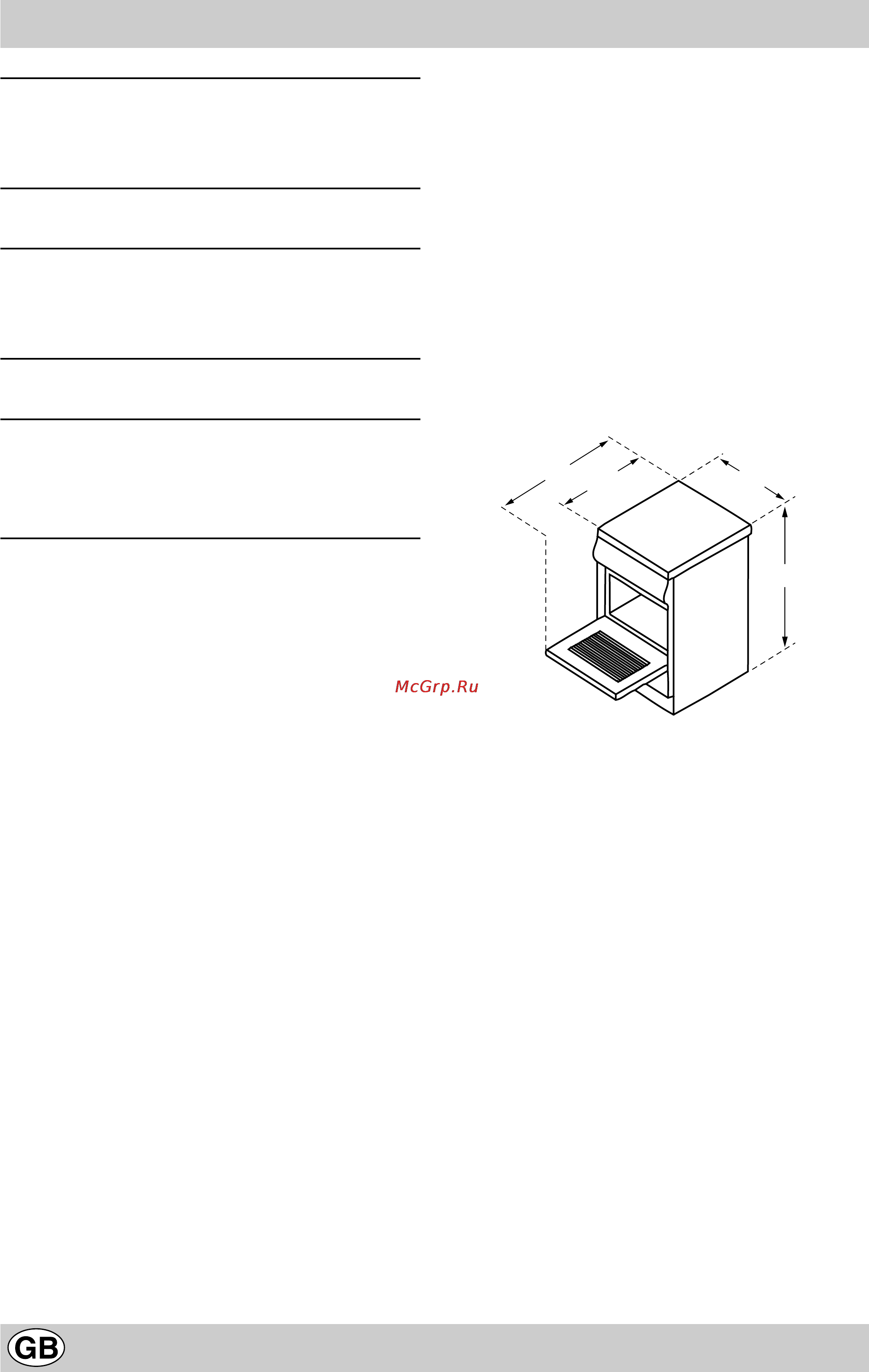 Indesit K245 G/R [20/48] Technical specifications