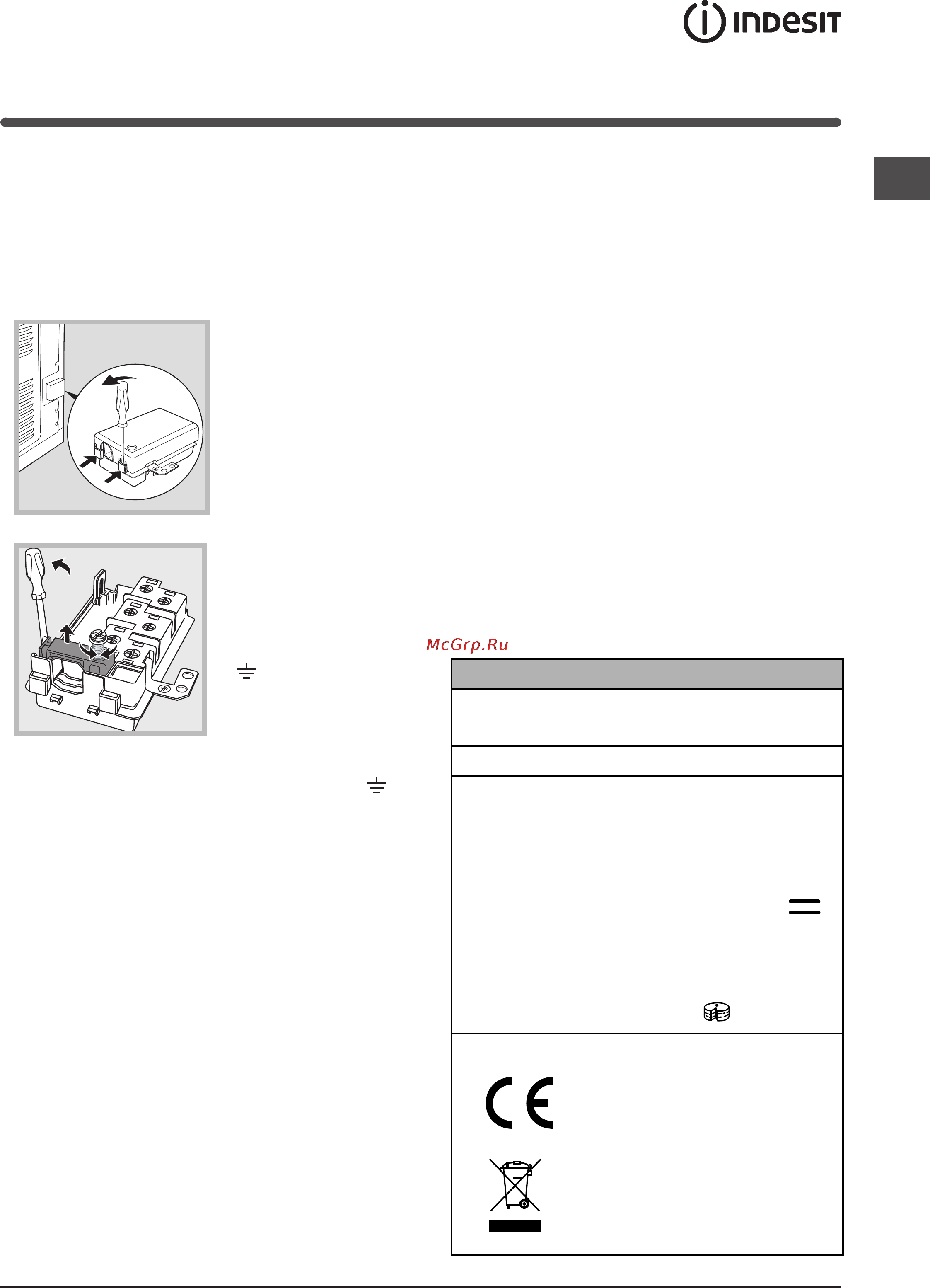 Indesit IF 737K.A_IX [13/40] Elektroanschluss