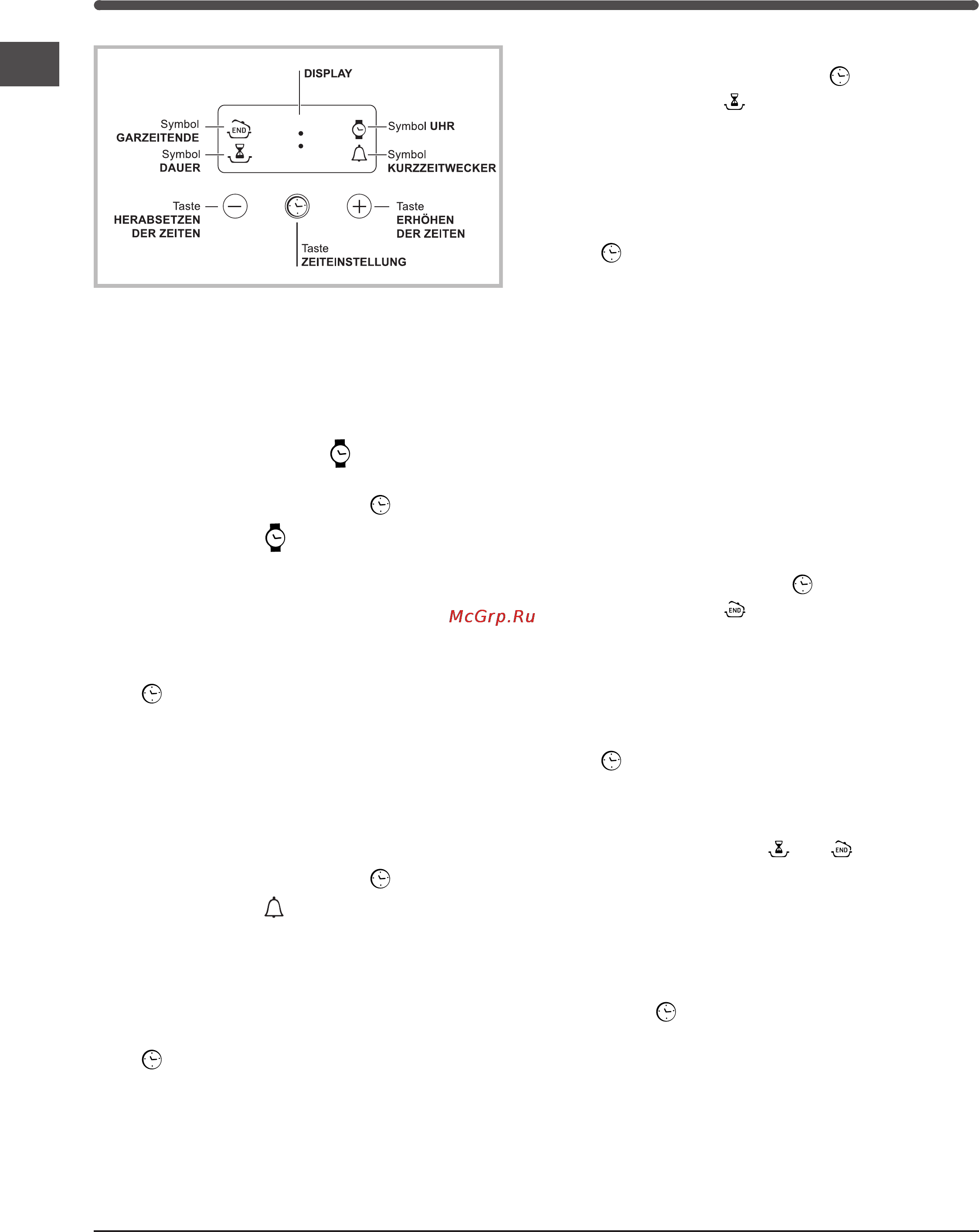 Indesit IF 617 K.A [18/40] Der elektronische garprogrammierer