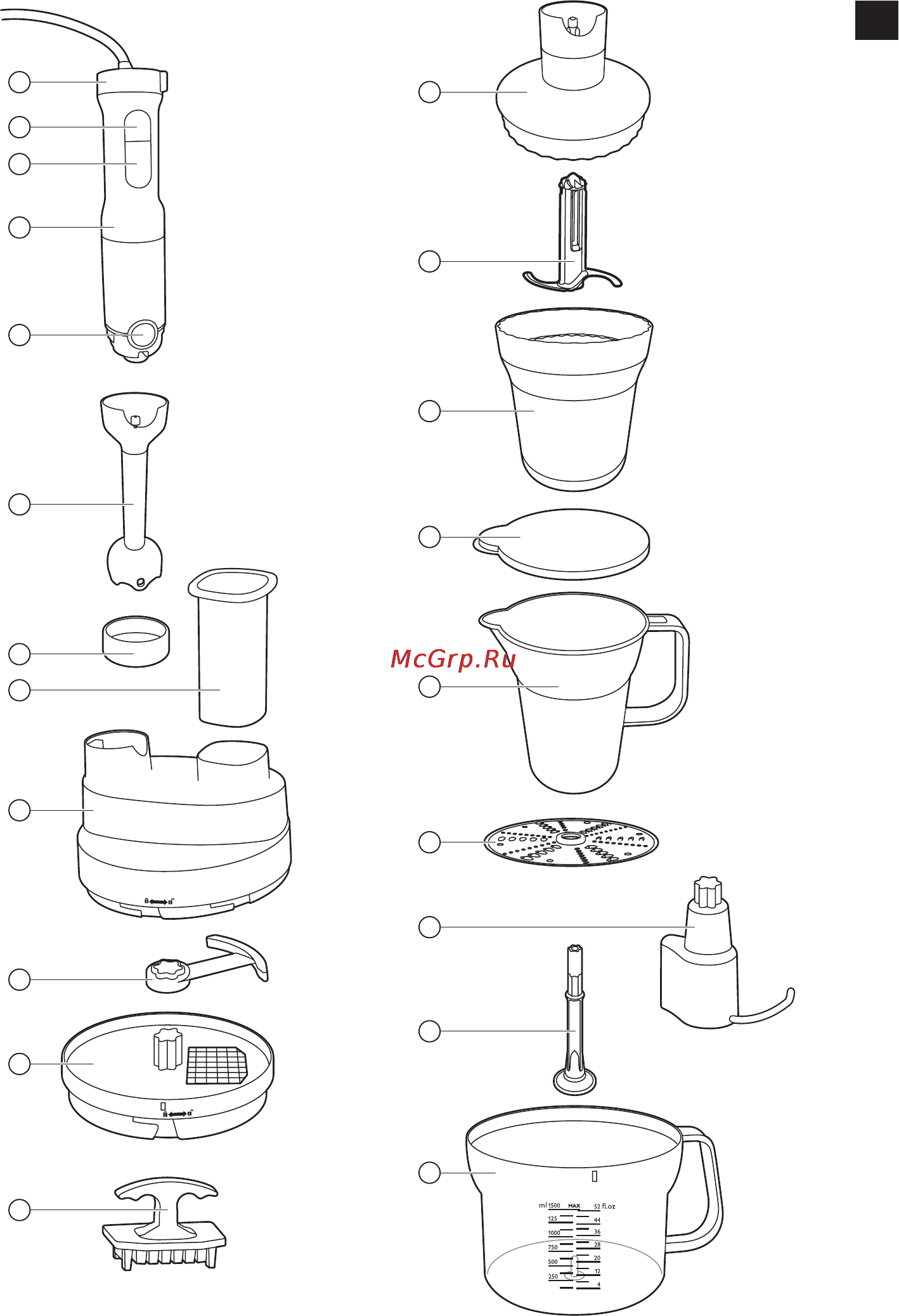 Philips HR1659/90 Инструкция по эксплуатации онлайн [3/19] 56596