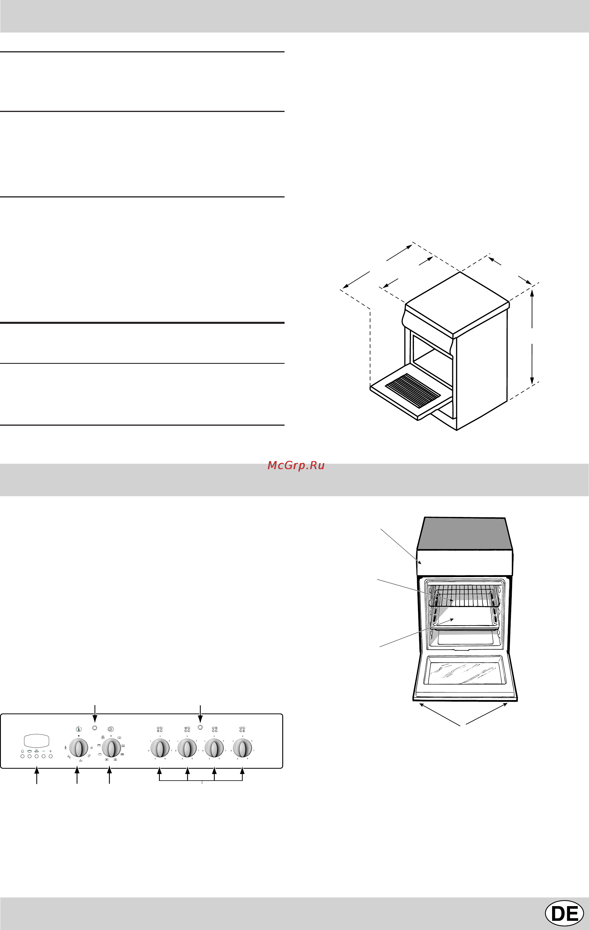 Indesit K3C8 P.B/U [49/72] Des gasherd mit dem neuen 7 cuochi backofen