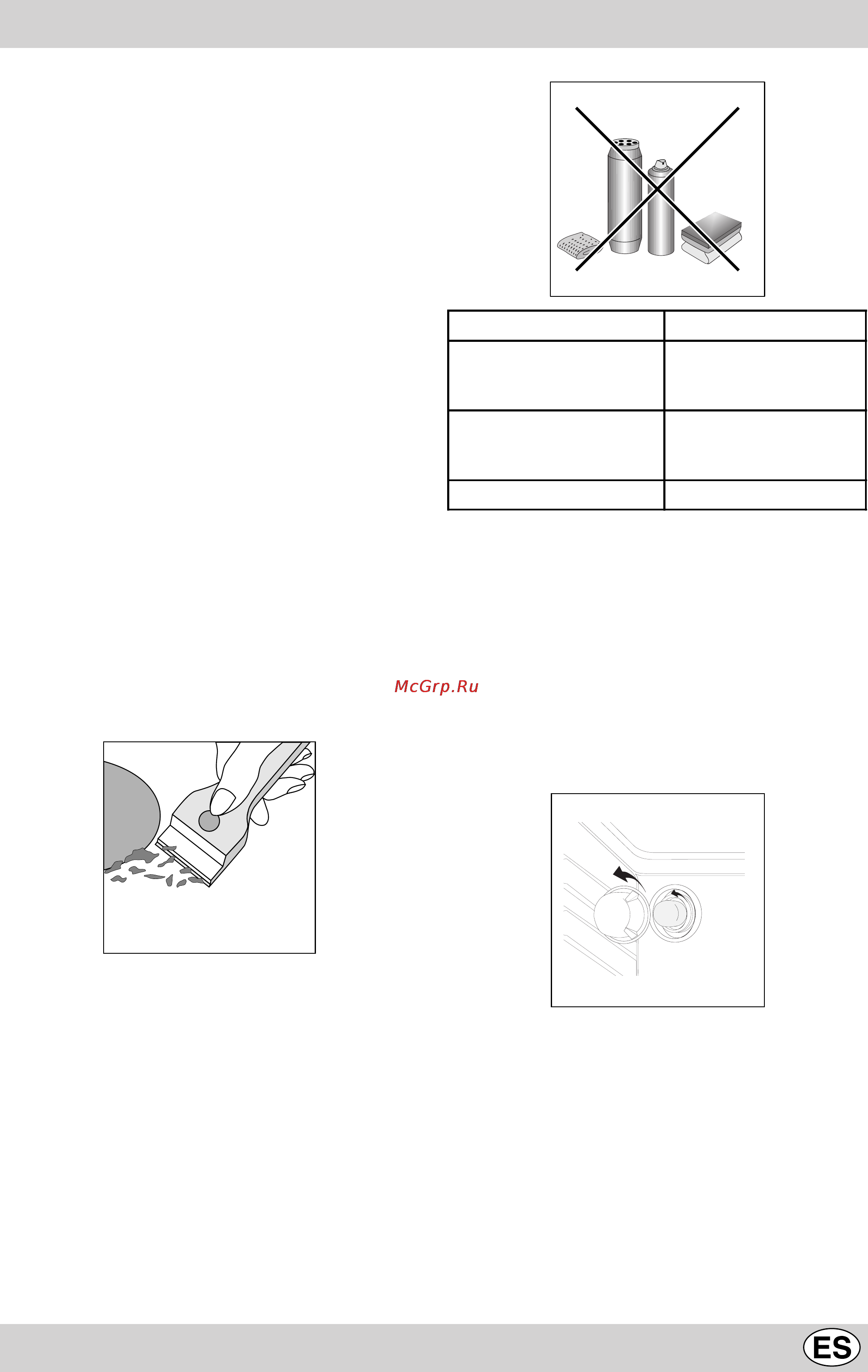 Indesit K3C0 E.C/R [19/56] Mantenimiento periódico y limpieza de la cocina