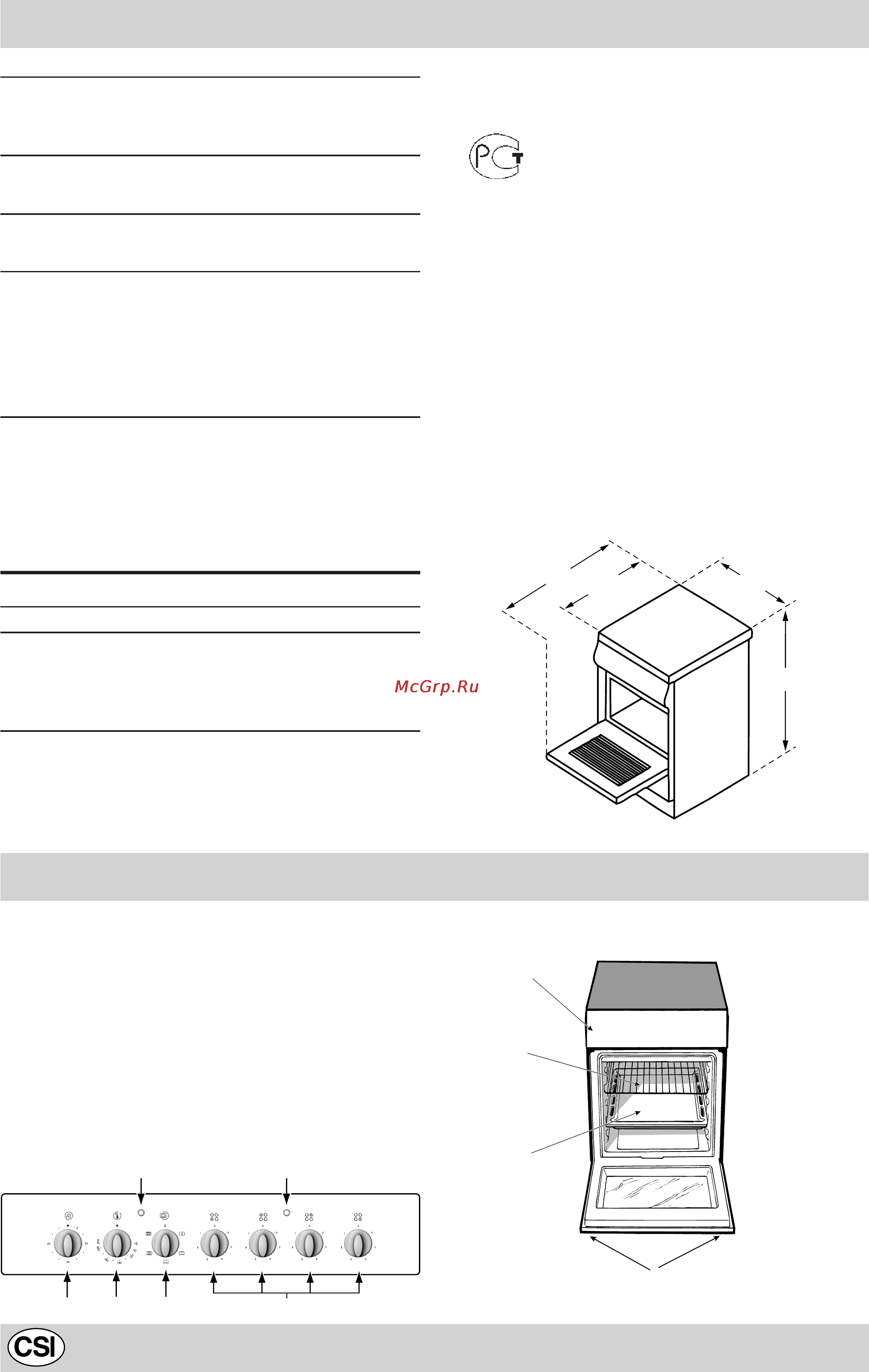 Indesit K3C0 E.C/R [22/56] Плита с электрической духовкой описание