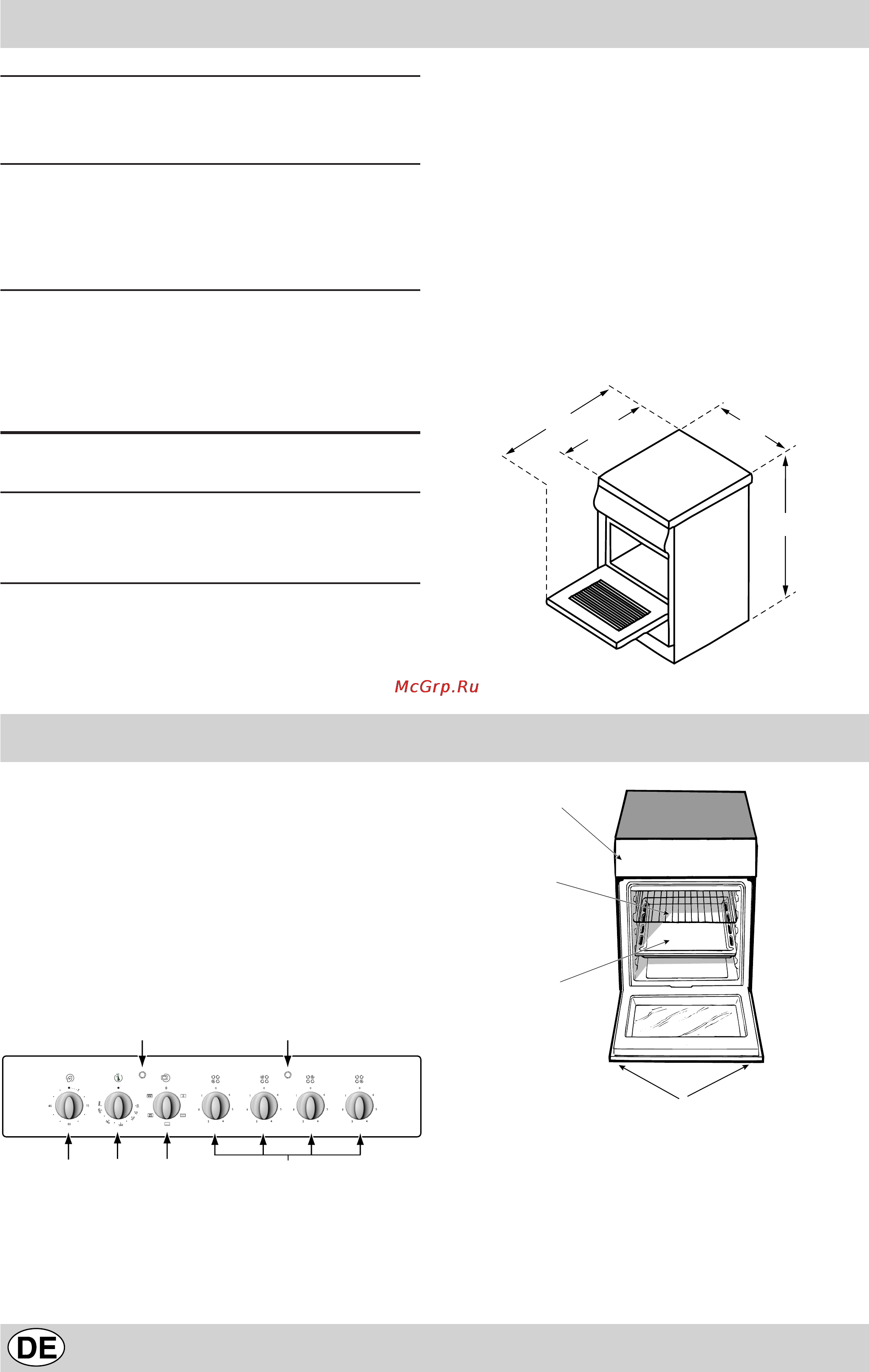 Indesit K3C0 E.C/R [42/56] Herd mit elektrischem backofen und glaskeramik kochfeld