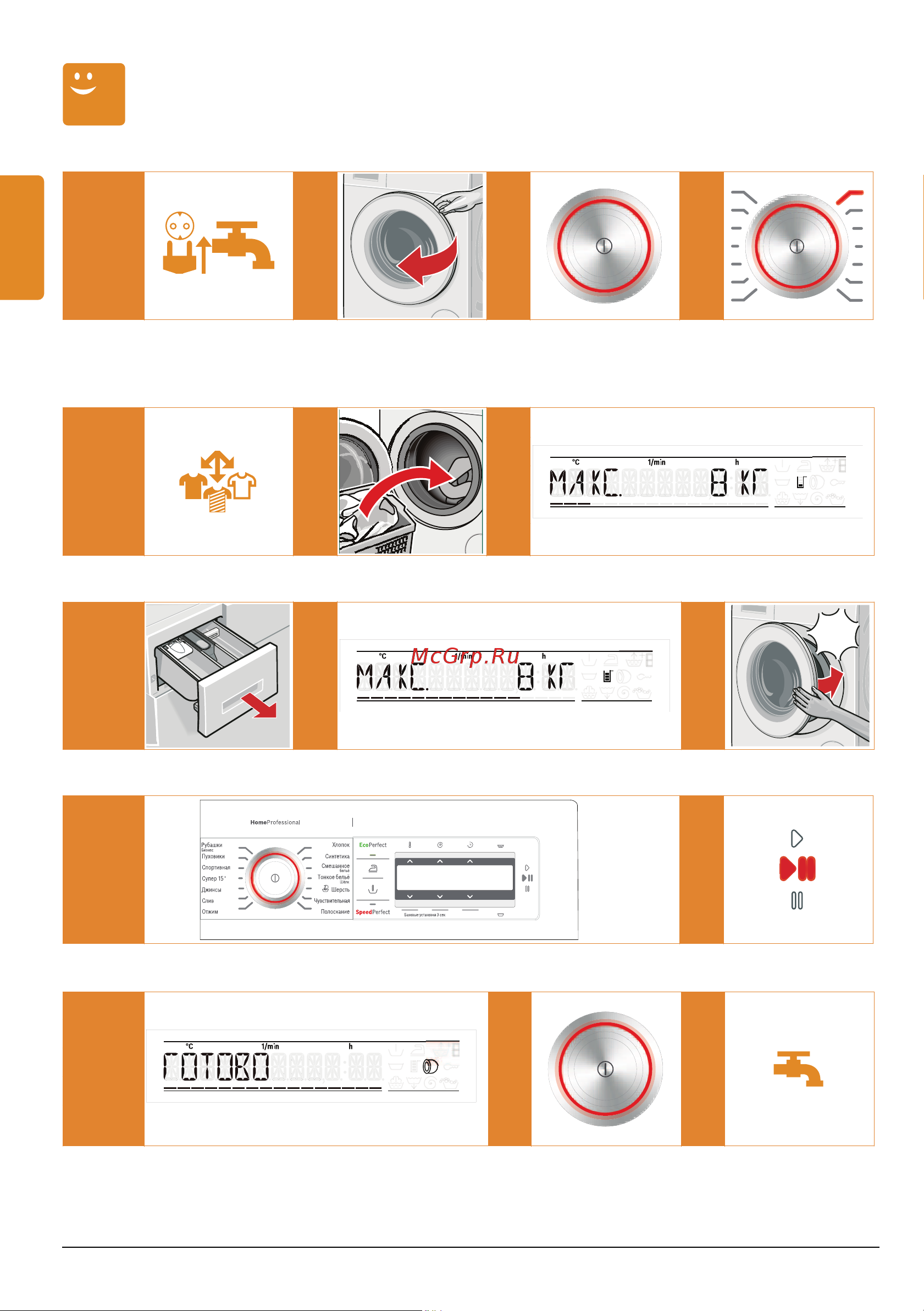 Bosch WAY28540OE [12/60] Д самая важная информация вкратце