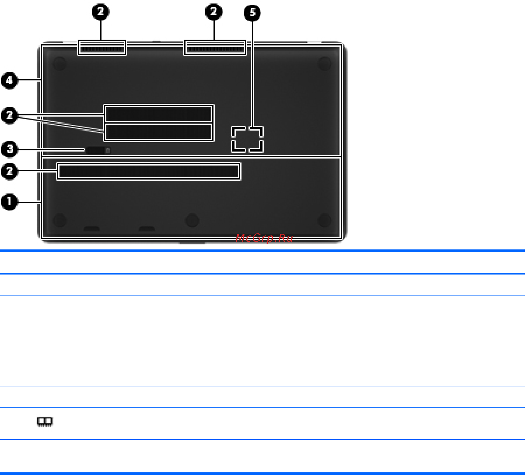 HP ENVY 17-3000er A2Q25EA [33/78] Вид снизу
