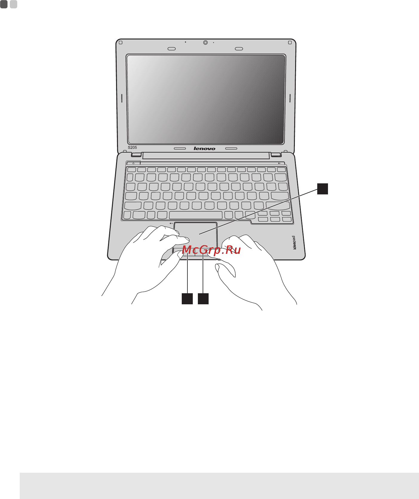 Lenovo S205 /59315699/ [16/48] Использование сенсорной панели