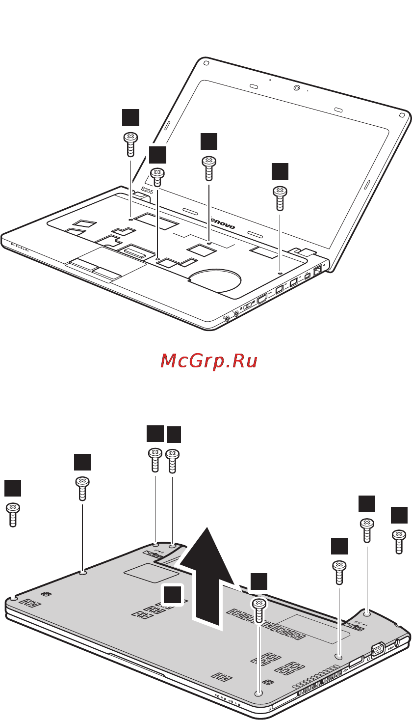 Lenovo S205 /59315699/ [37/48] Снимите крышку основания