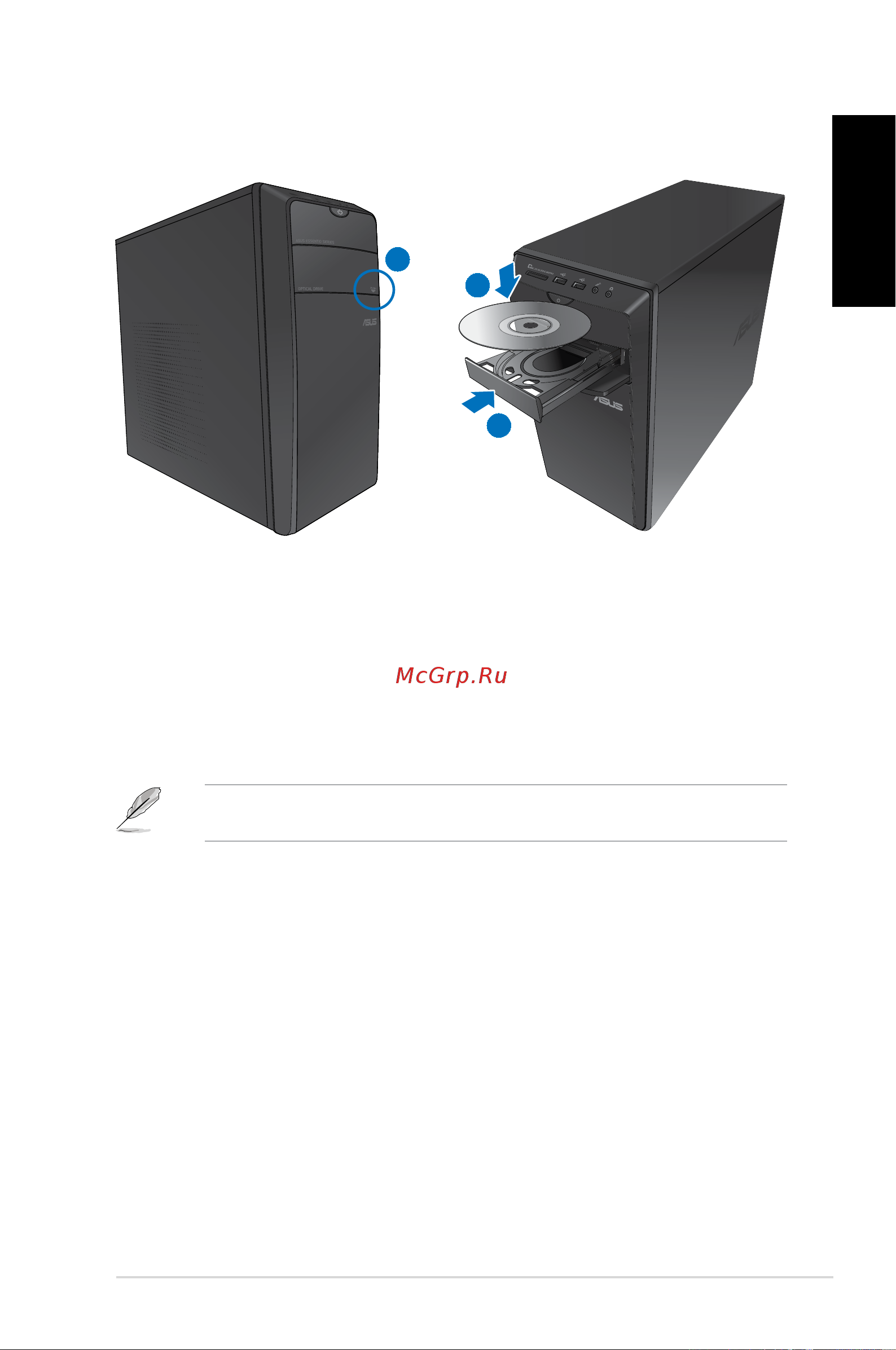Asus CM6730 RUCH21 [37/198] Using the optical drive