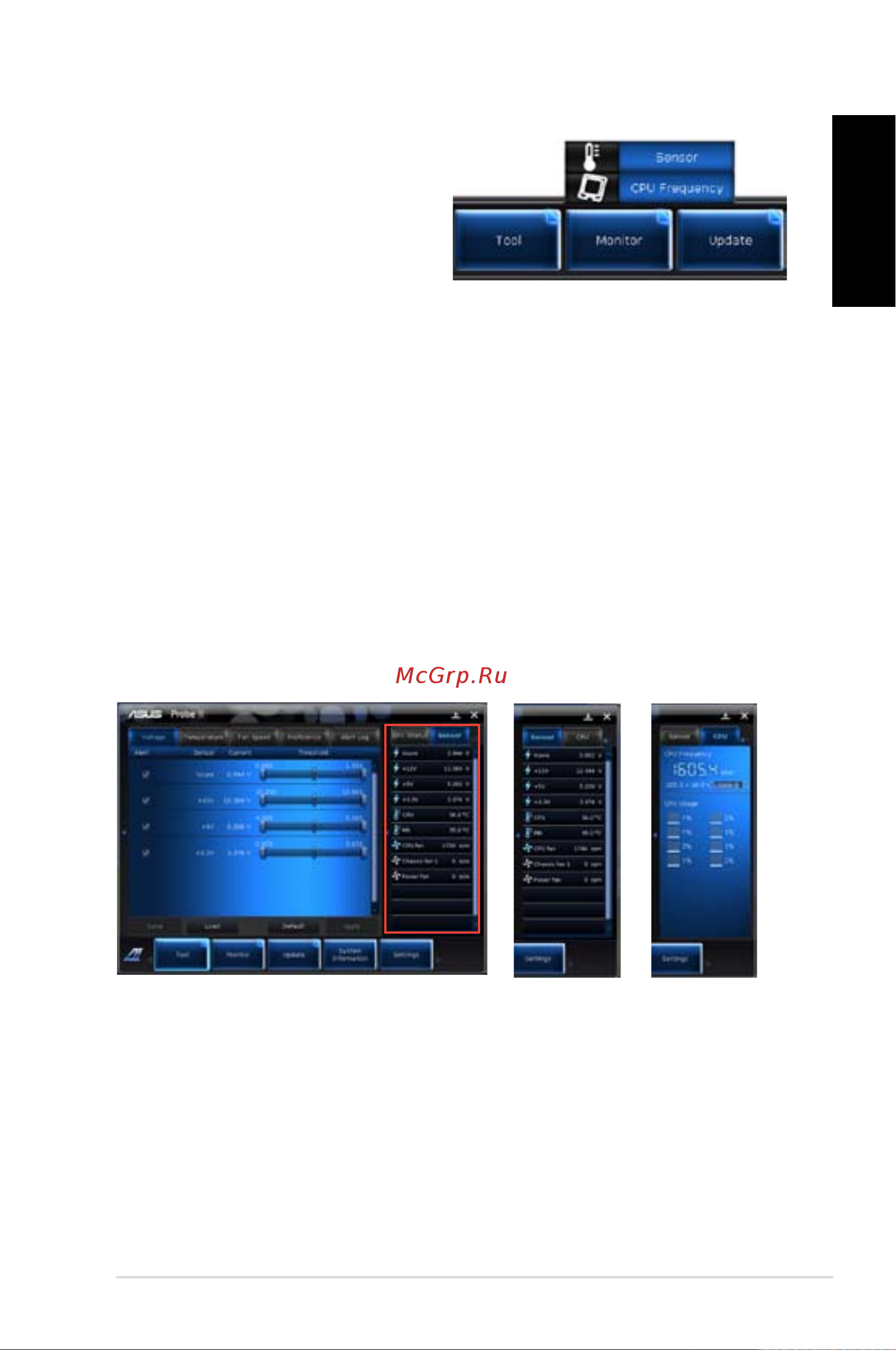 Asus CG8250 2P i5-2310M [57/239] The monitor menu