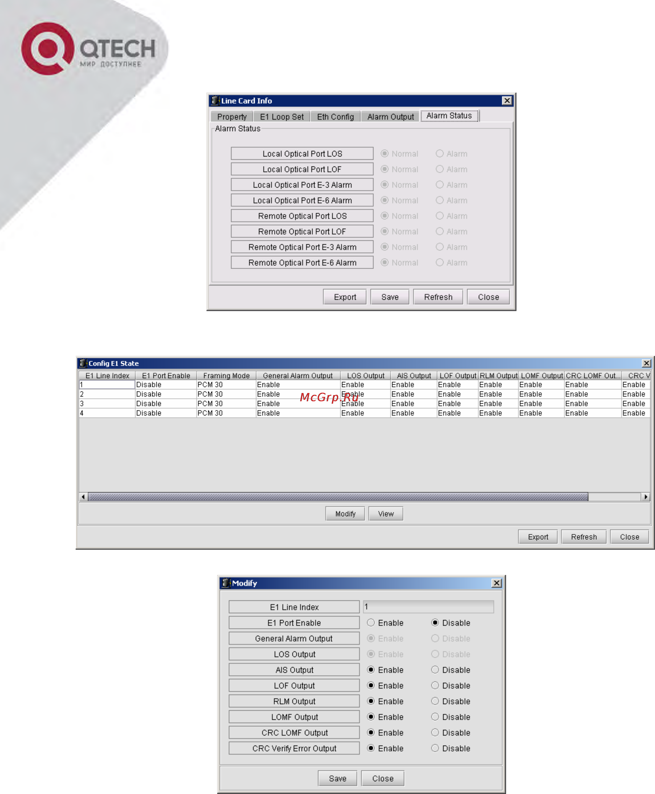 Q-Tech QBM-5000 4 E1 + 3 слота расширения Инструкция по эксплуатации онлайн [24/28] 56944
