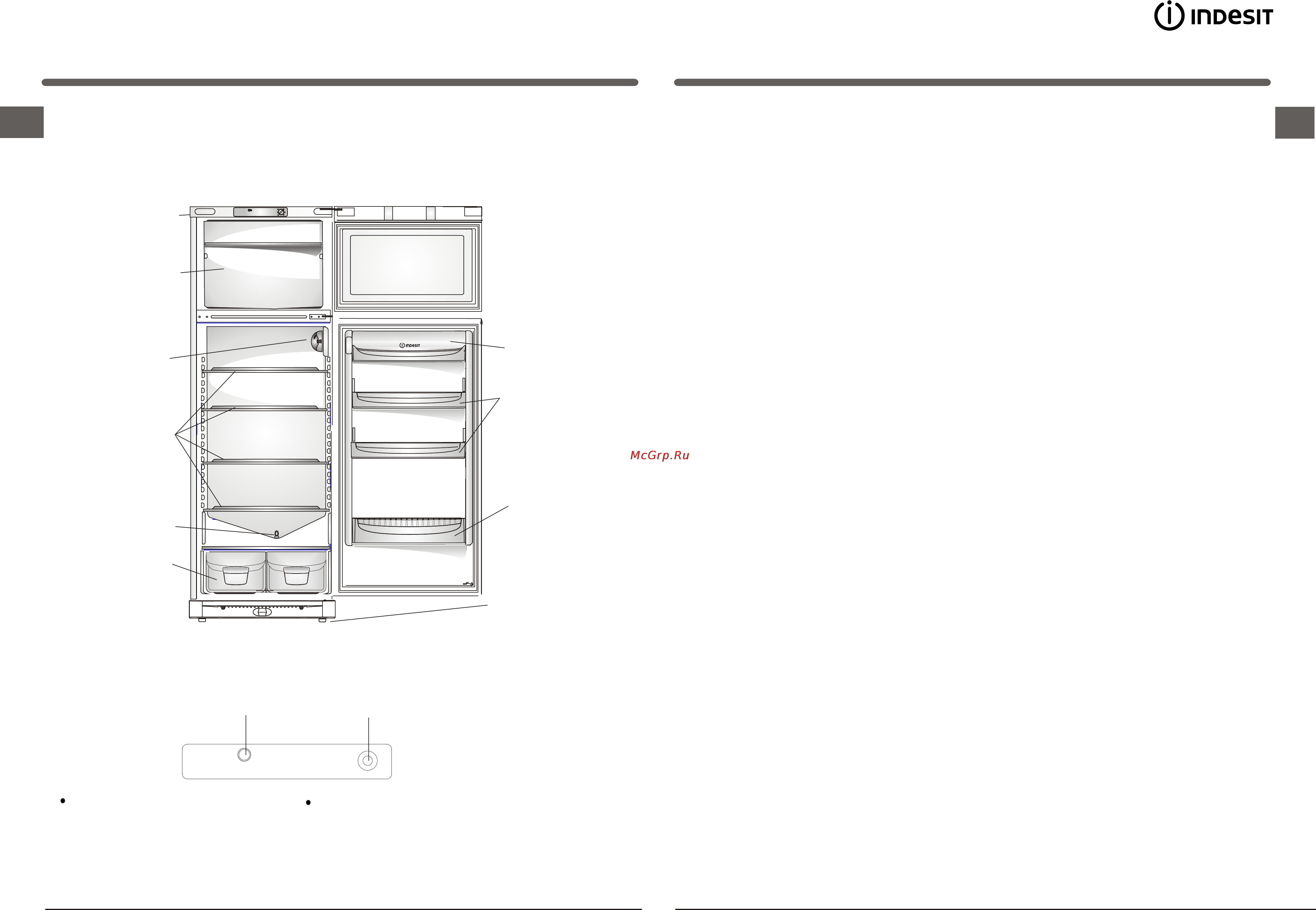Indesit T A 18 R [7/10] Control panel