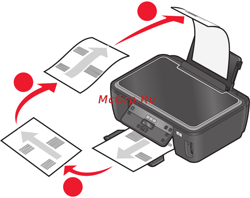 Lexmark Impact S305 [42/160] Печать на обеих сторонах бумаги вручную