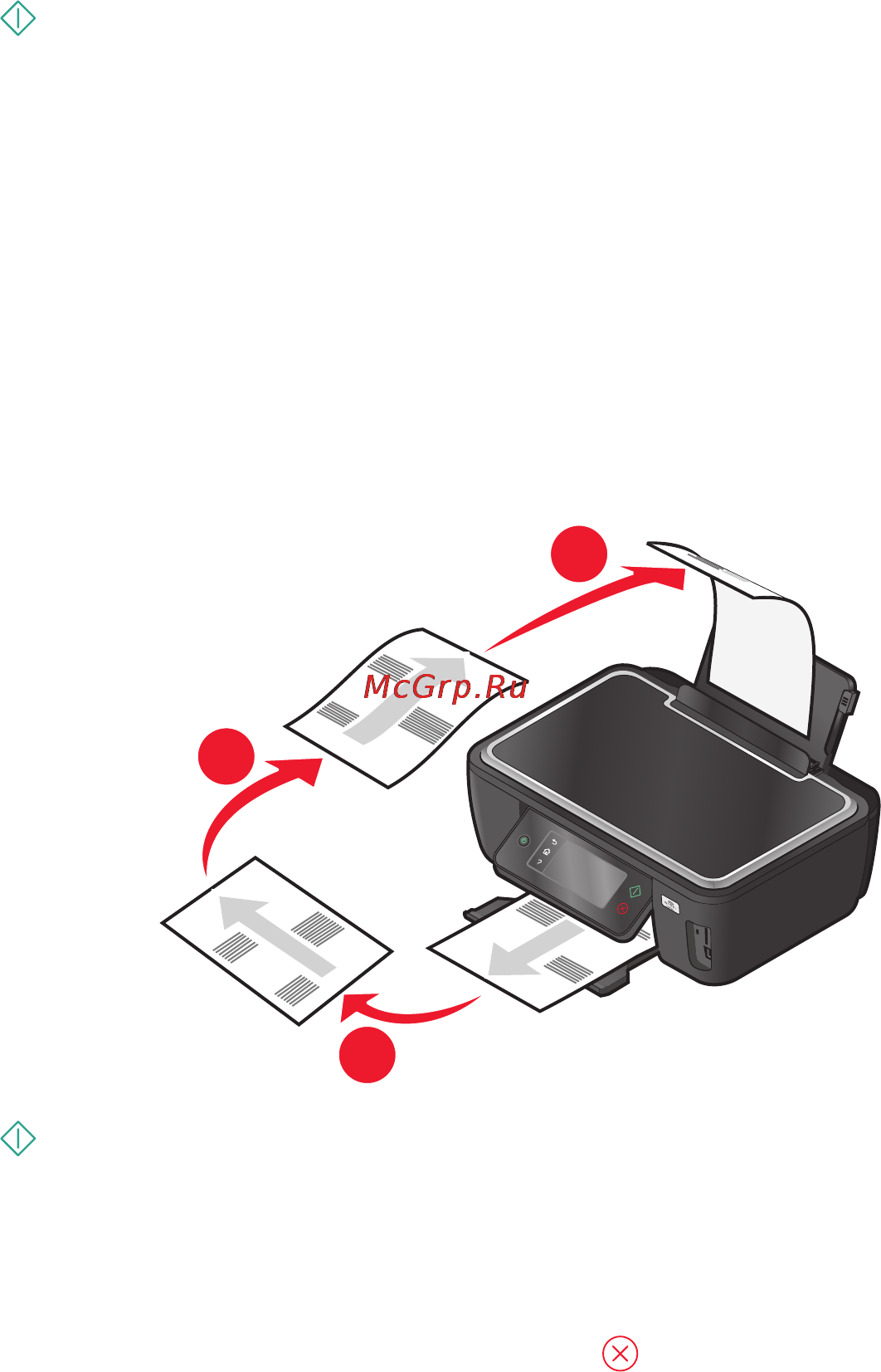 Lexmark Interact S602 [63/172] Создание двусторонней копии вручную