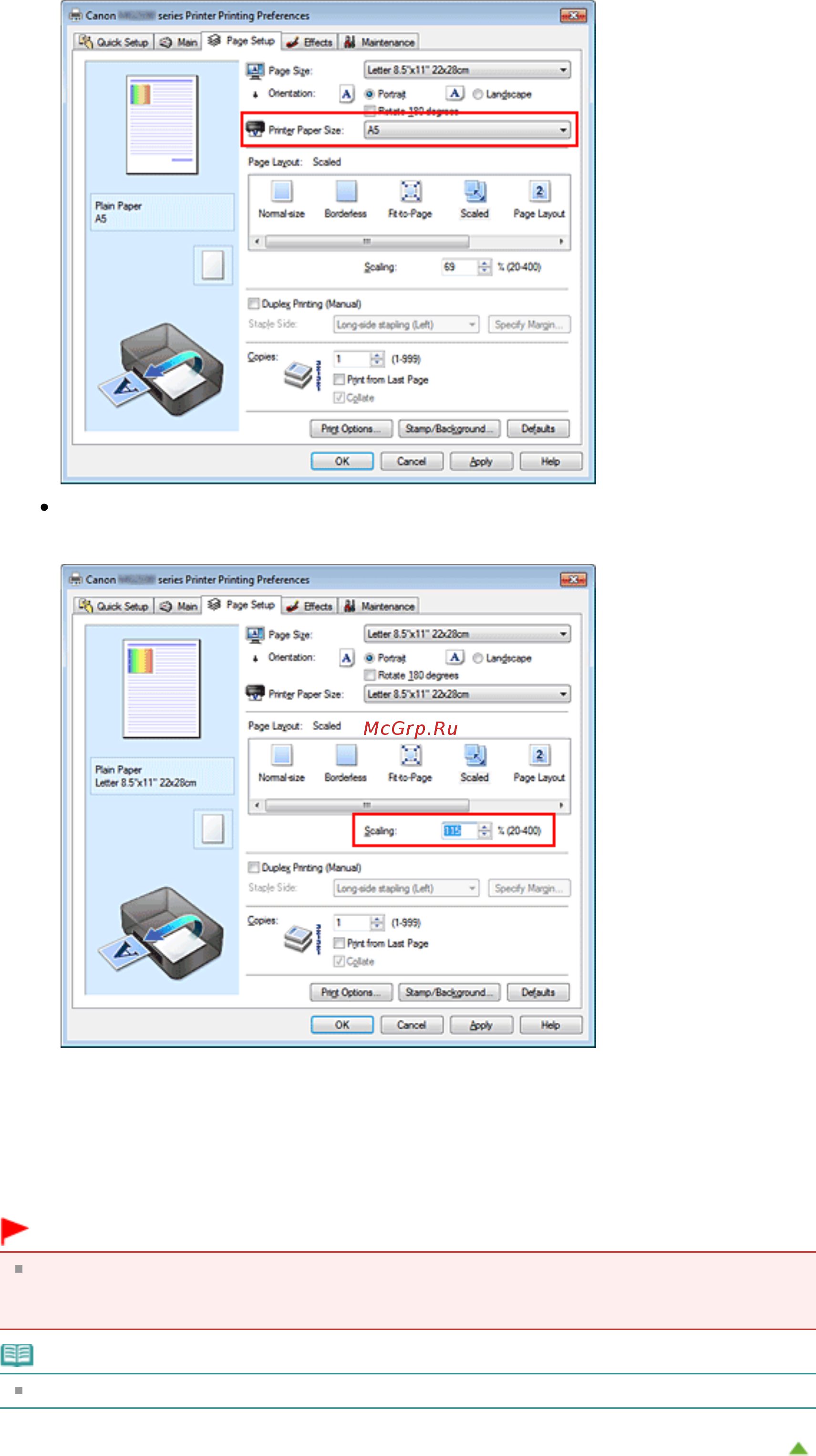 Canon Pixma MG2140 [174/733] Page 174 of 733 pages печать с масштабированием