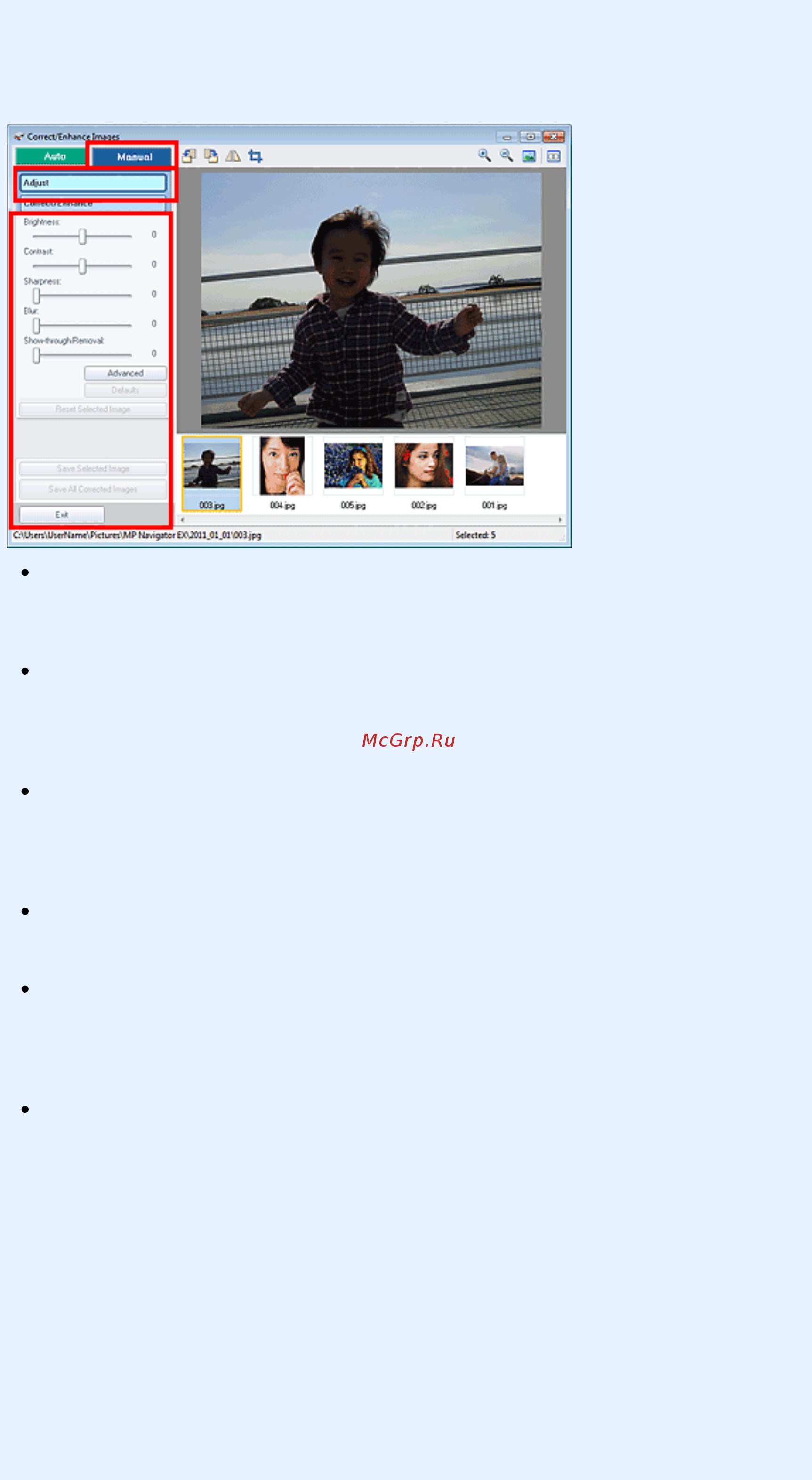Canon Pixma MG2140 [387/733] Page 387 of 733 pages окно исправить улучшить изображения