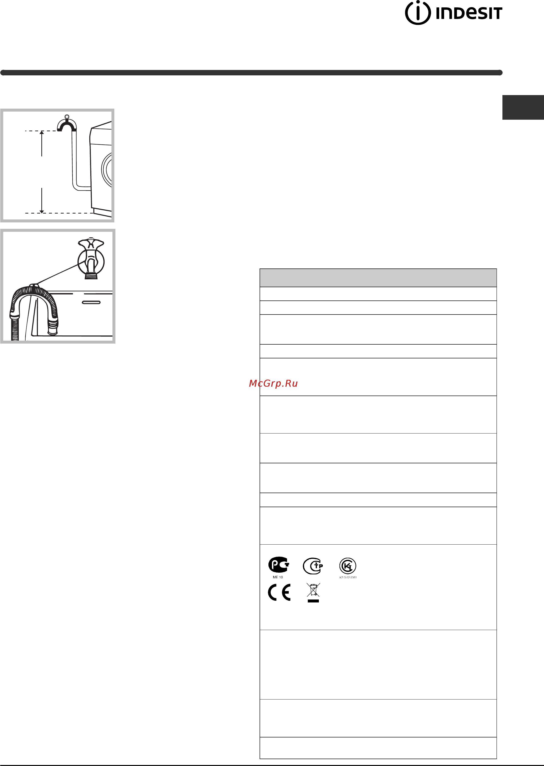 Indesit WIN 102 [3/12] 100 cm