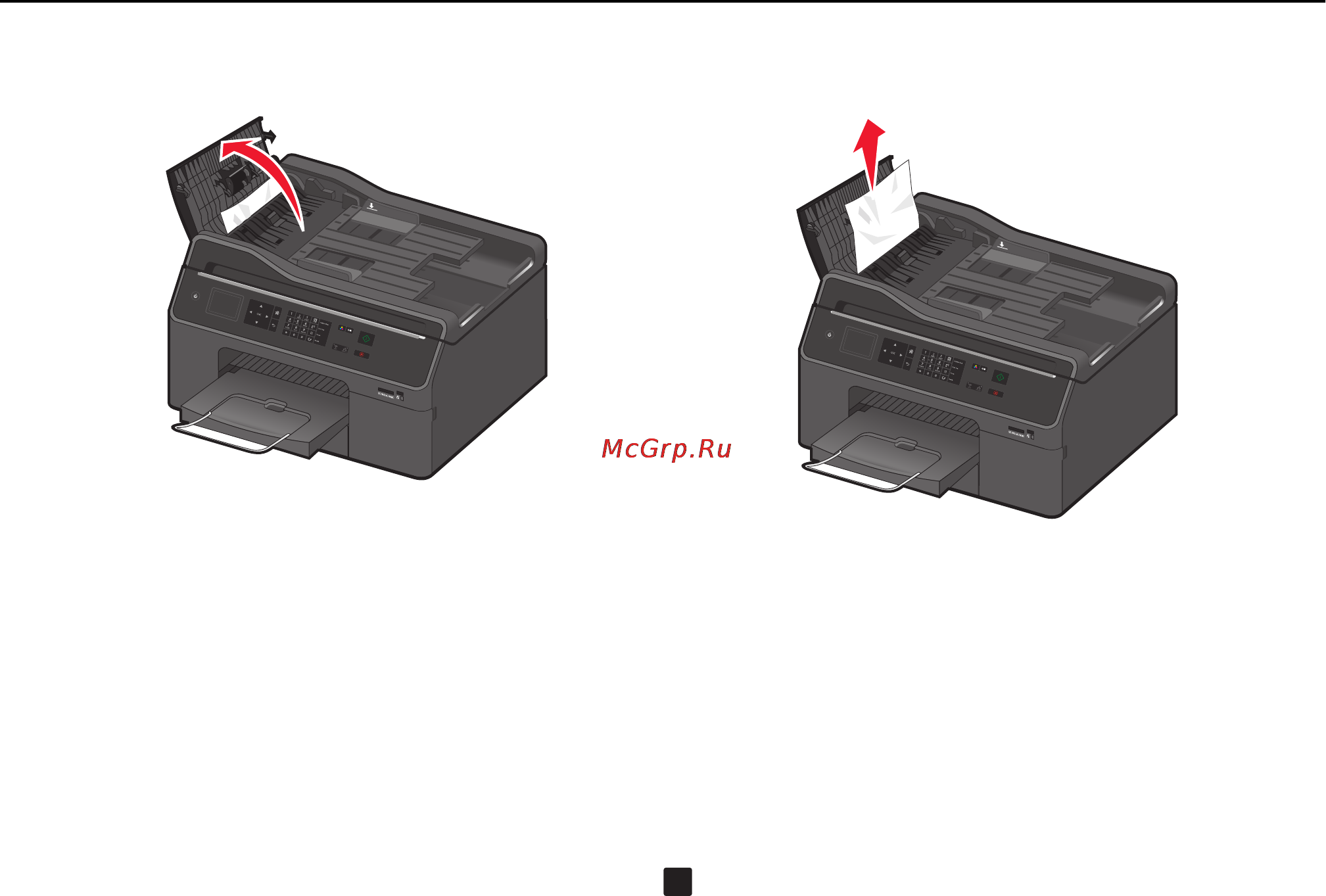 Lexmark Pro 4000c [164/213] Неправильная подача бумаги или специальных материалов