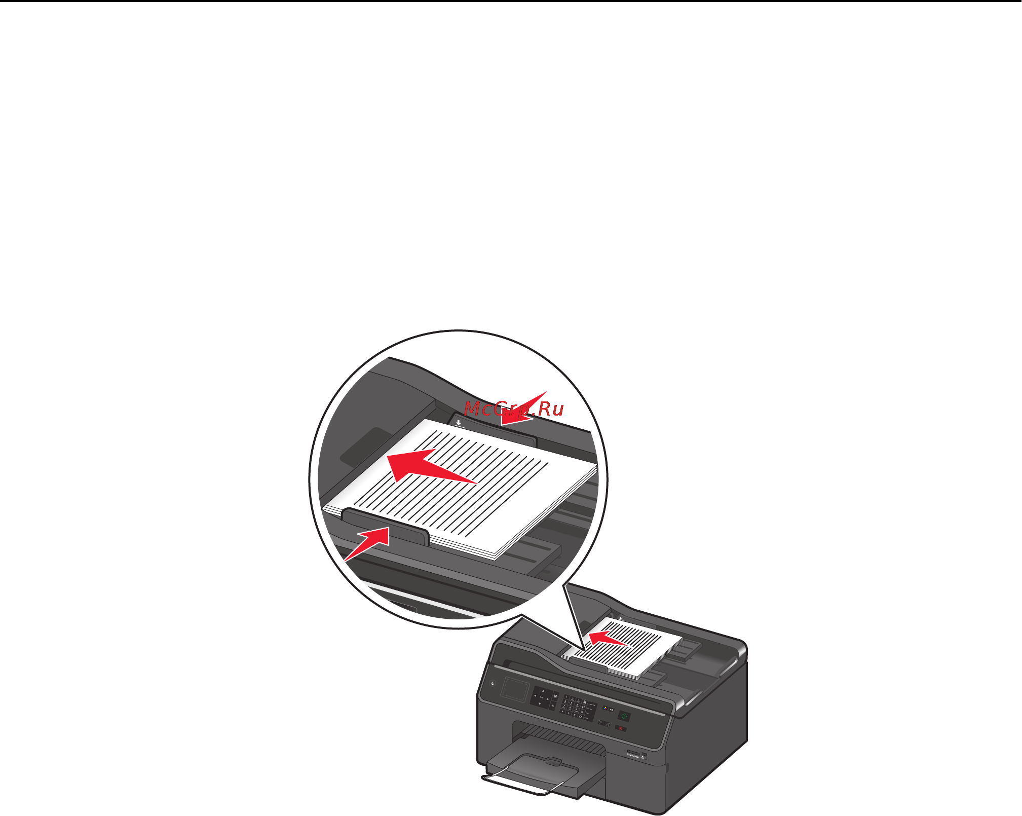 Lexmark Pro 4000c [38/213] Загрузка оригиналов документов в устройство автоматической подачи